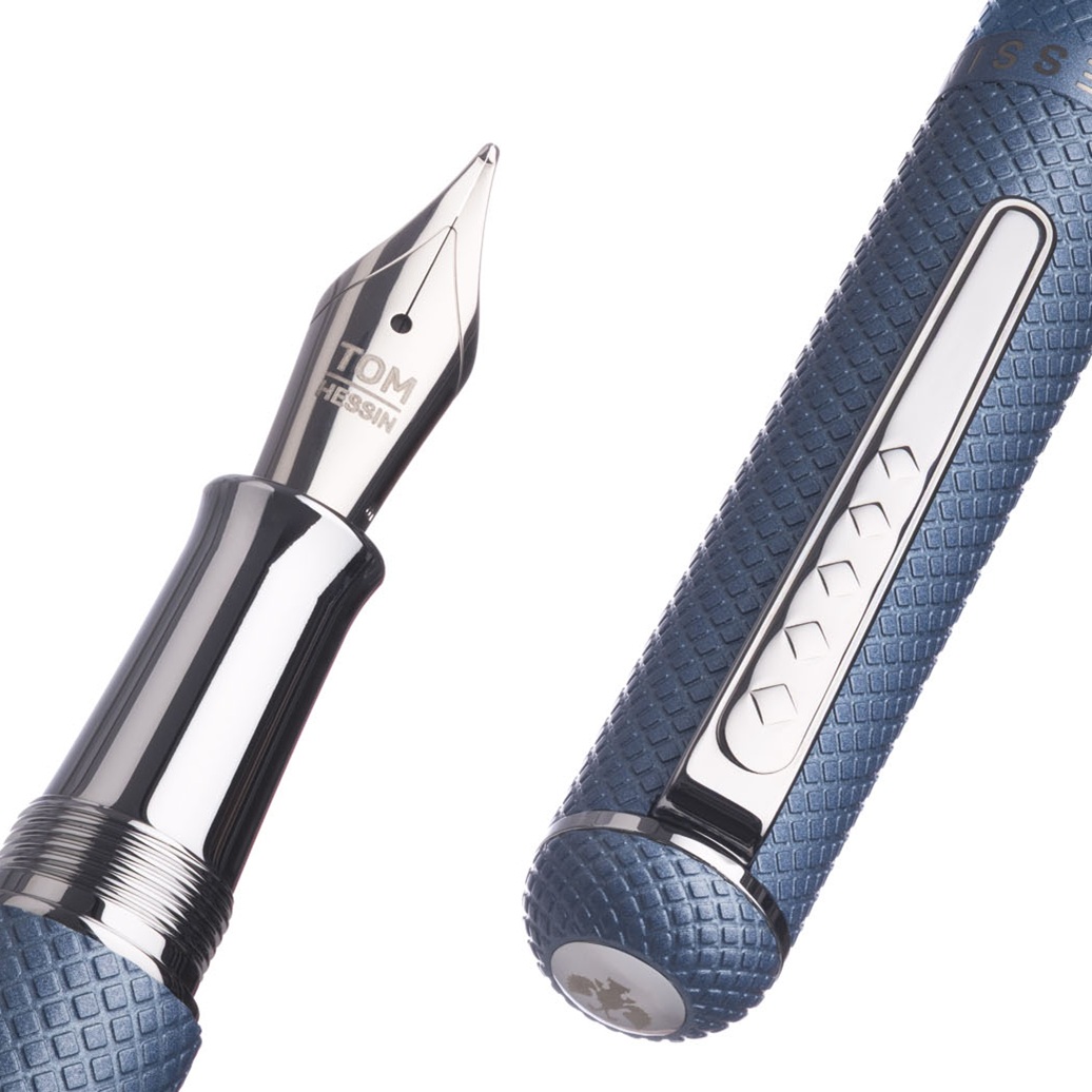 Tom Hessin Charles 1870 Gherkin Collection Sky Blue Fountain pen