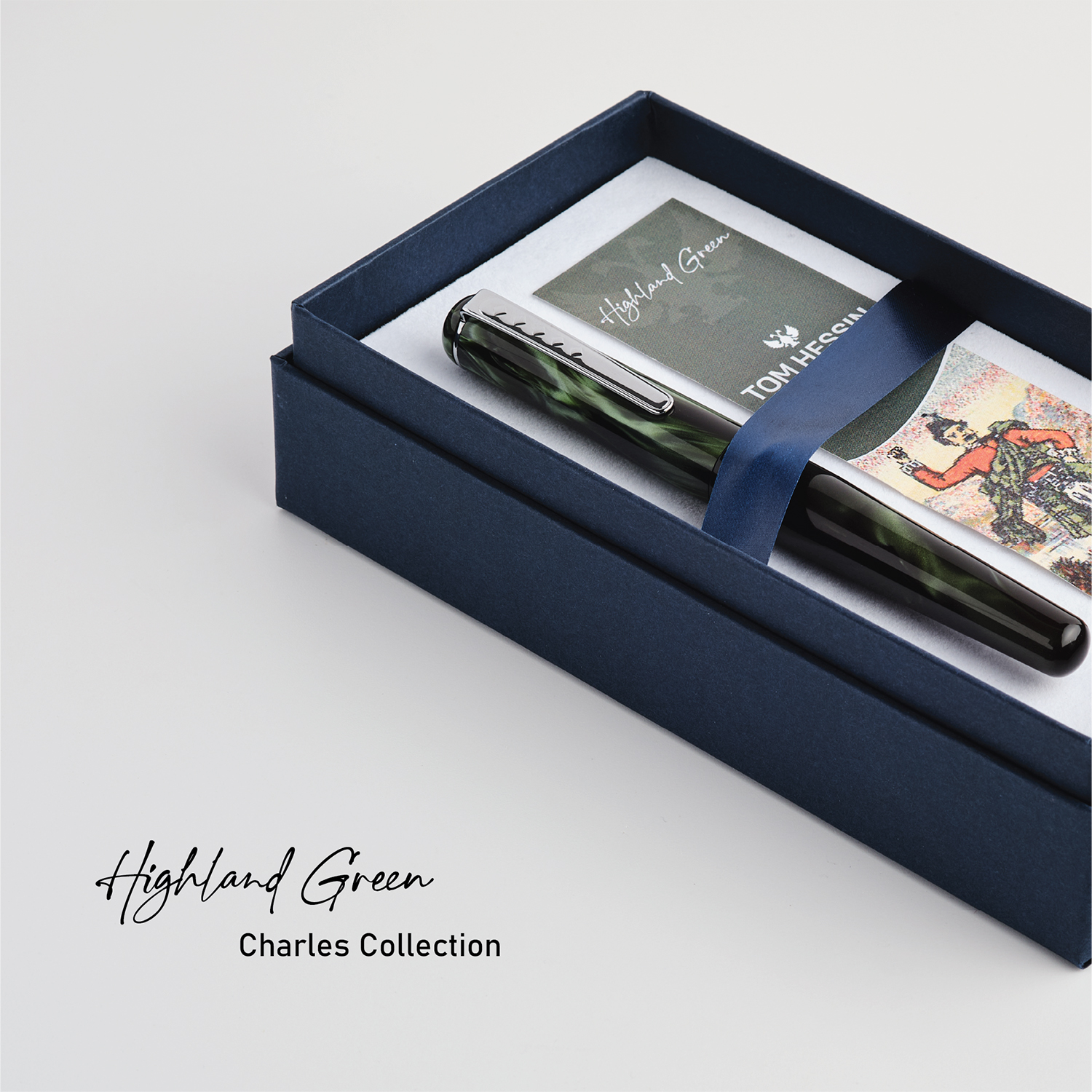 Tom Hessin Charles Collection Highland Green Fountain pen
