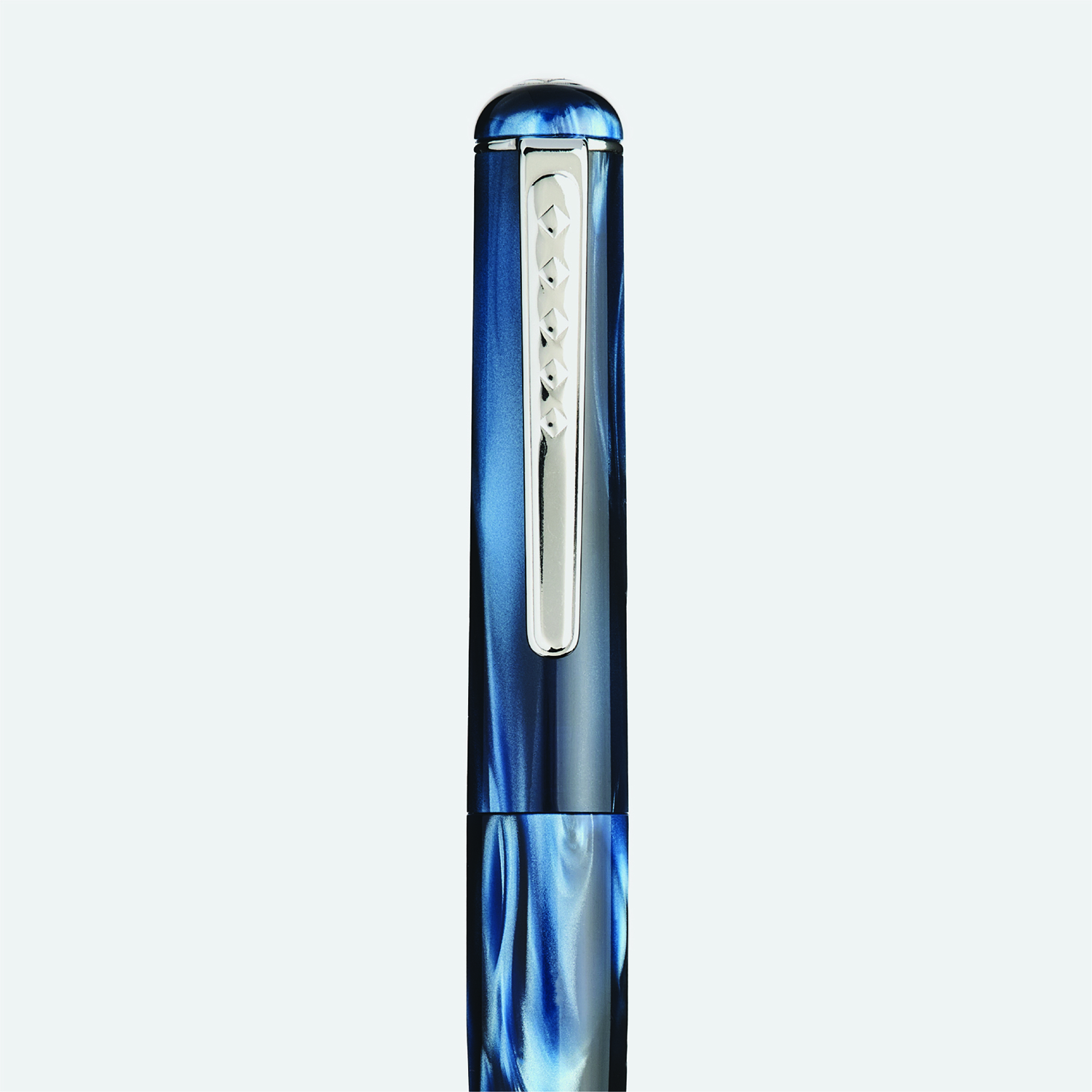 Tom Hessin Charles Collection Signature Blue Stylo Plume