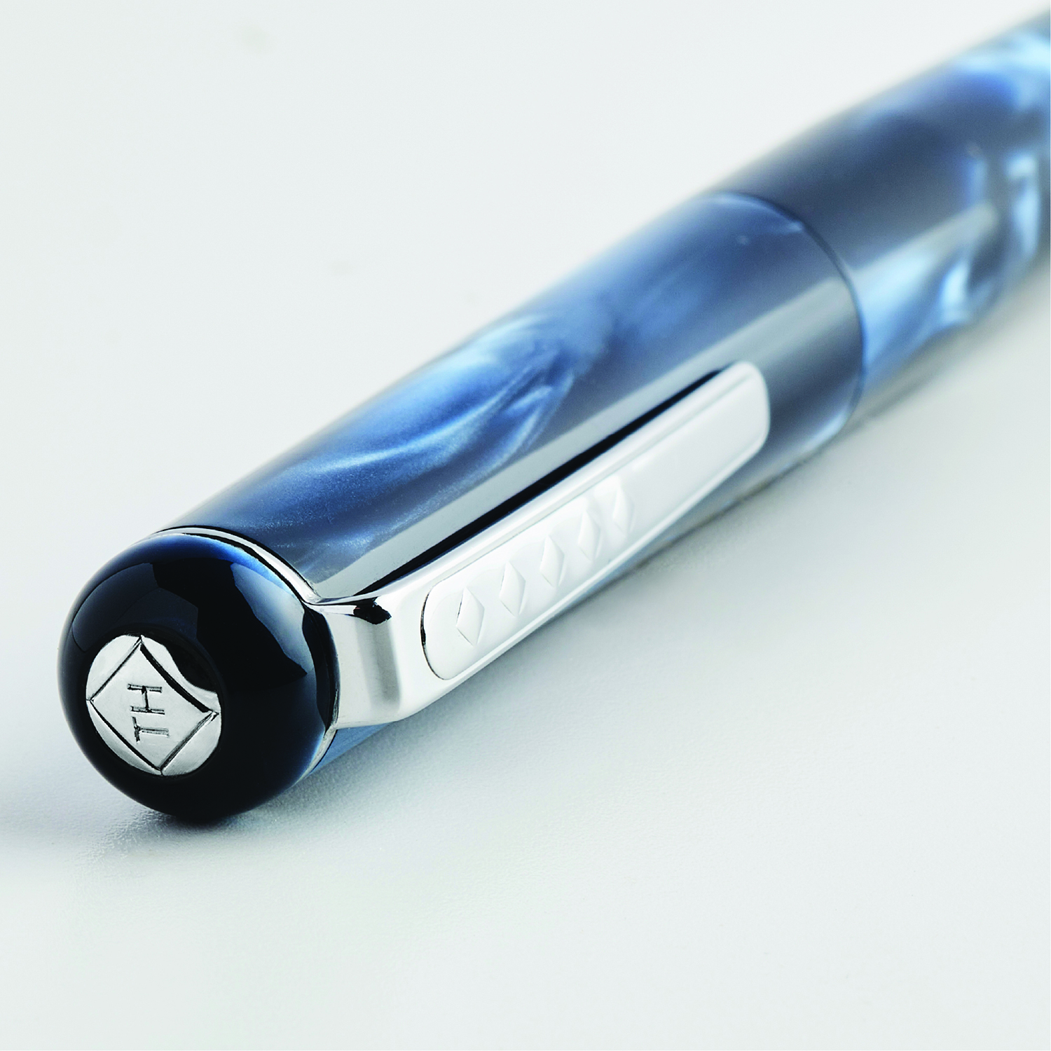 Tom Hessin Charles Collection Signature Blue Stylo Plume