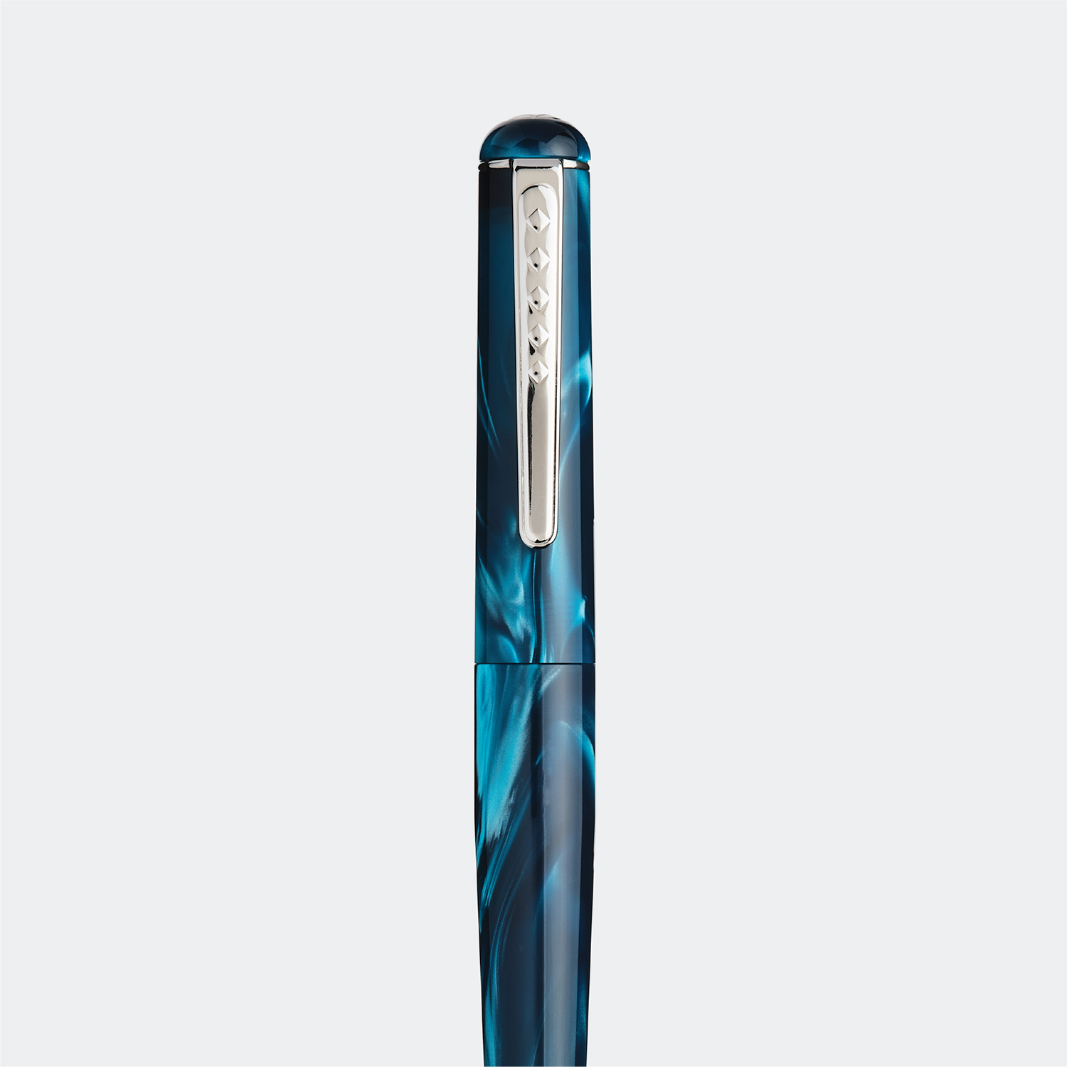 Tom Hessin Charles Collection Thames Blue Stylo Plume
