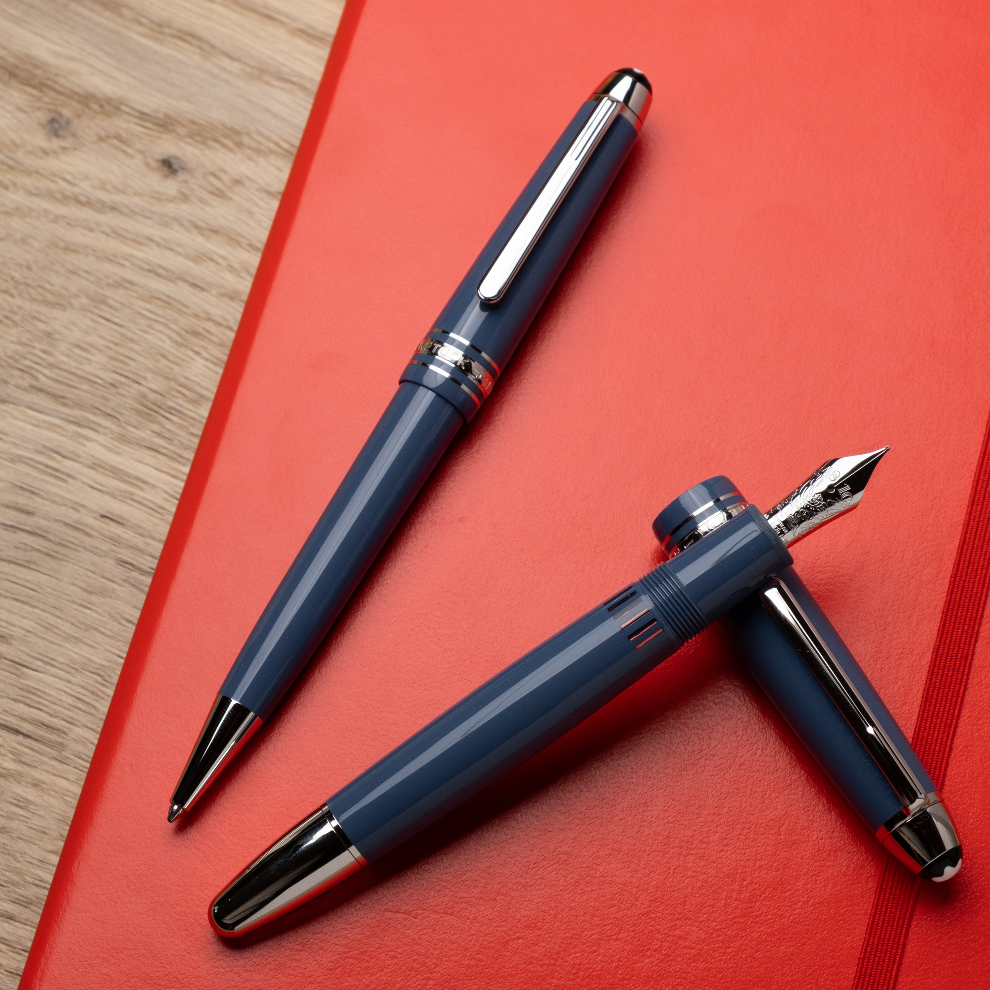 Montblanc Meisterstück Glacier LeGrand Blue Plumo Estilográfica 129393