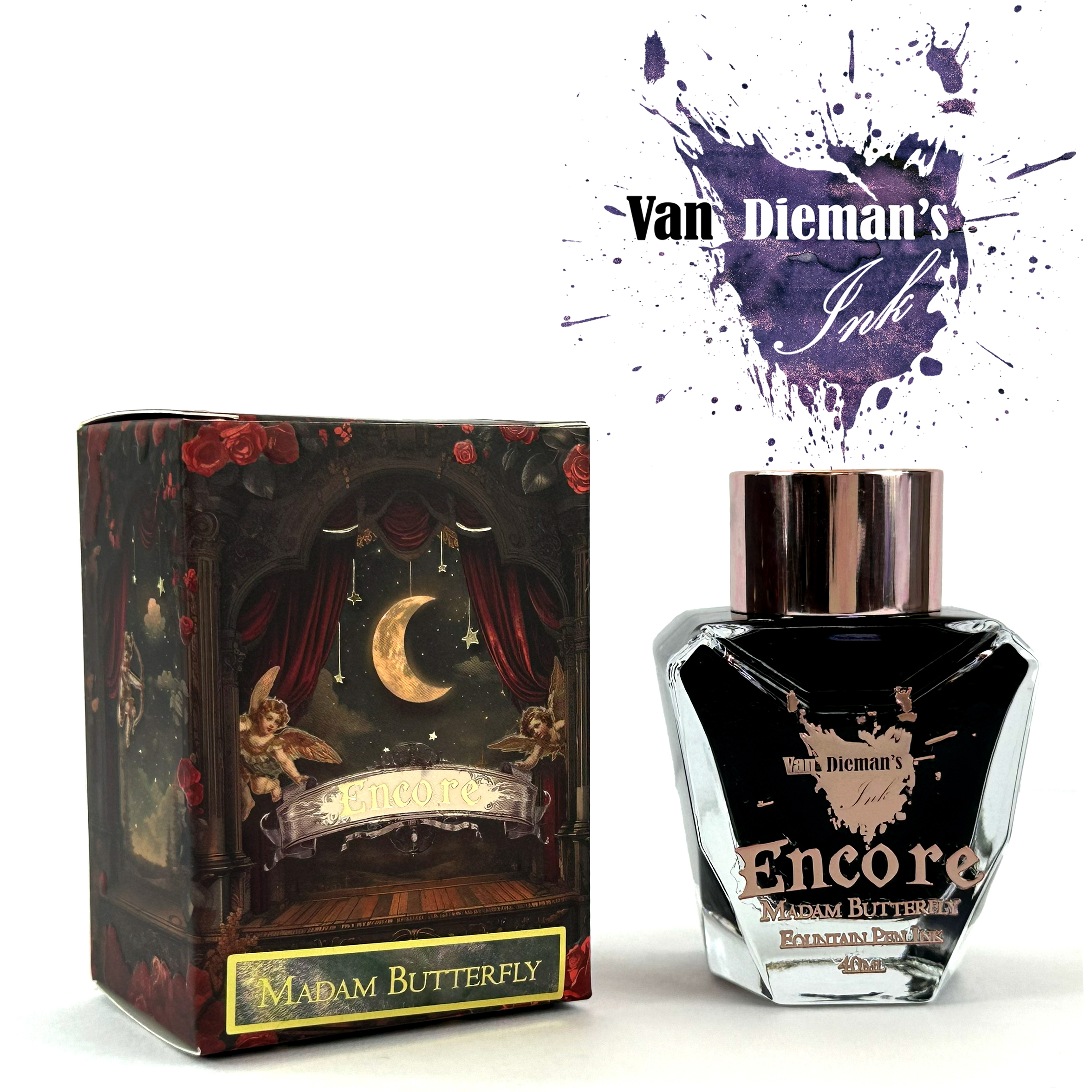 Van Dieman's Encore - Madam Butterfly Shimmering 40ml Bouteille d'encre