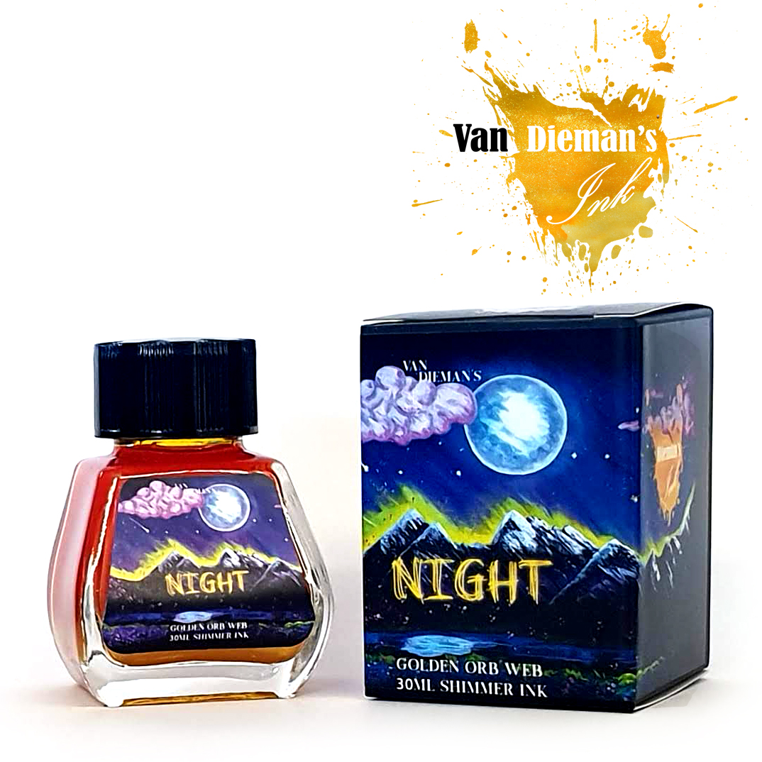Van Dieman's Night - Golden Orb Web Shimmering 30ml Inktpot
