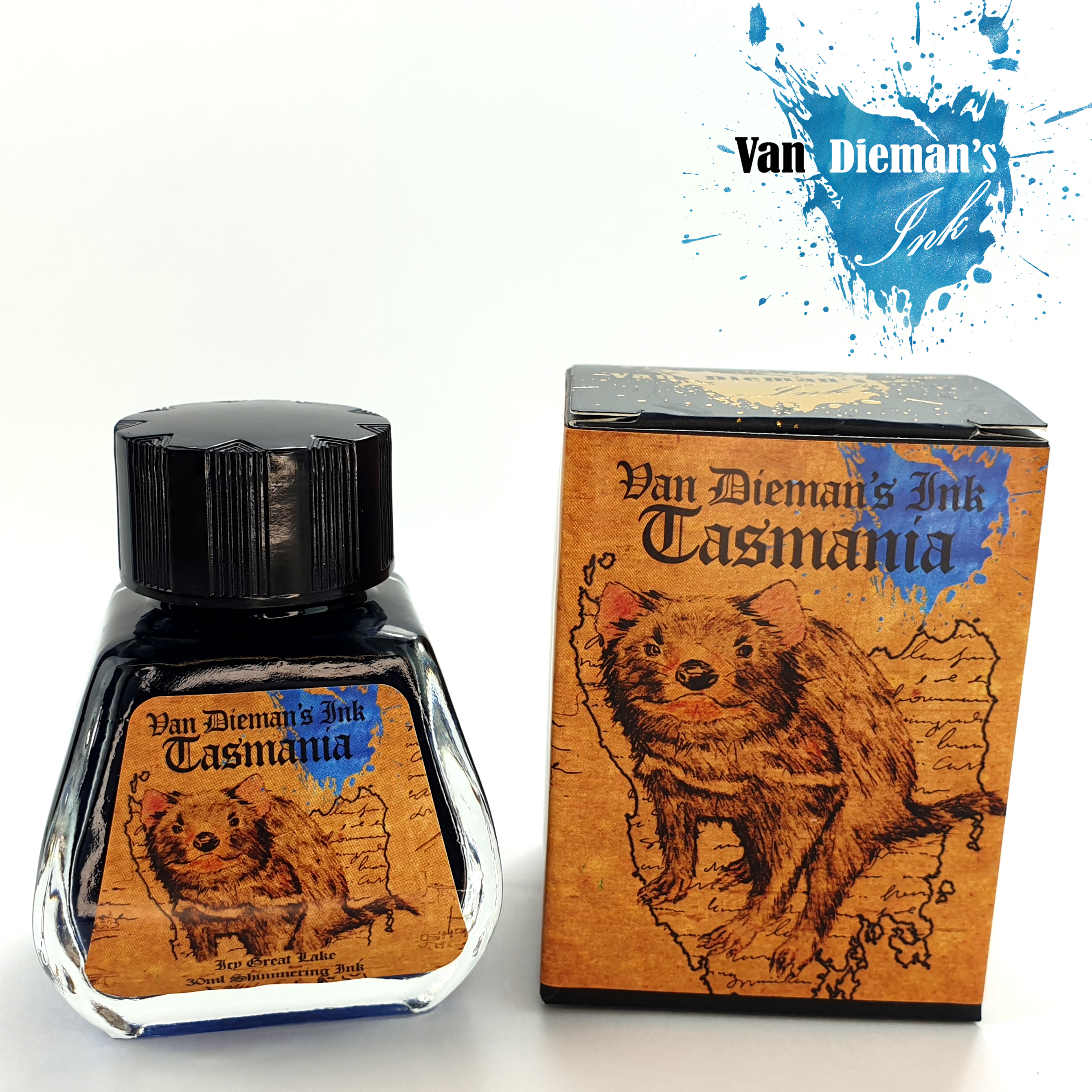 Van Dieman's Tasmania - Icy Great Lake Shimmering 30ml Ink Bottle