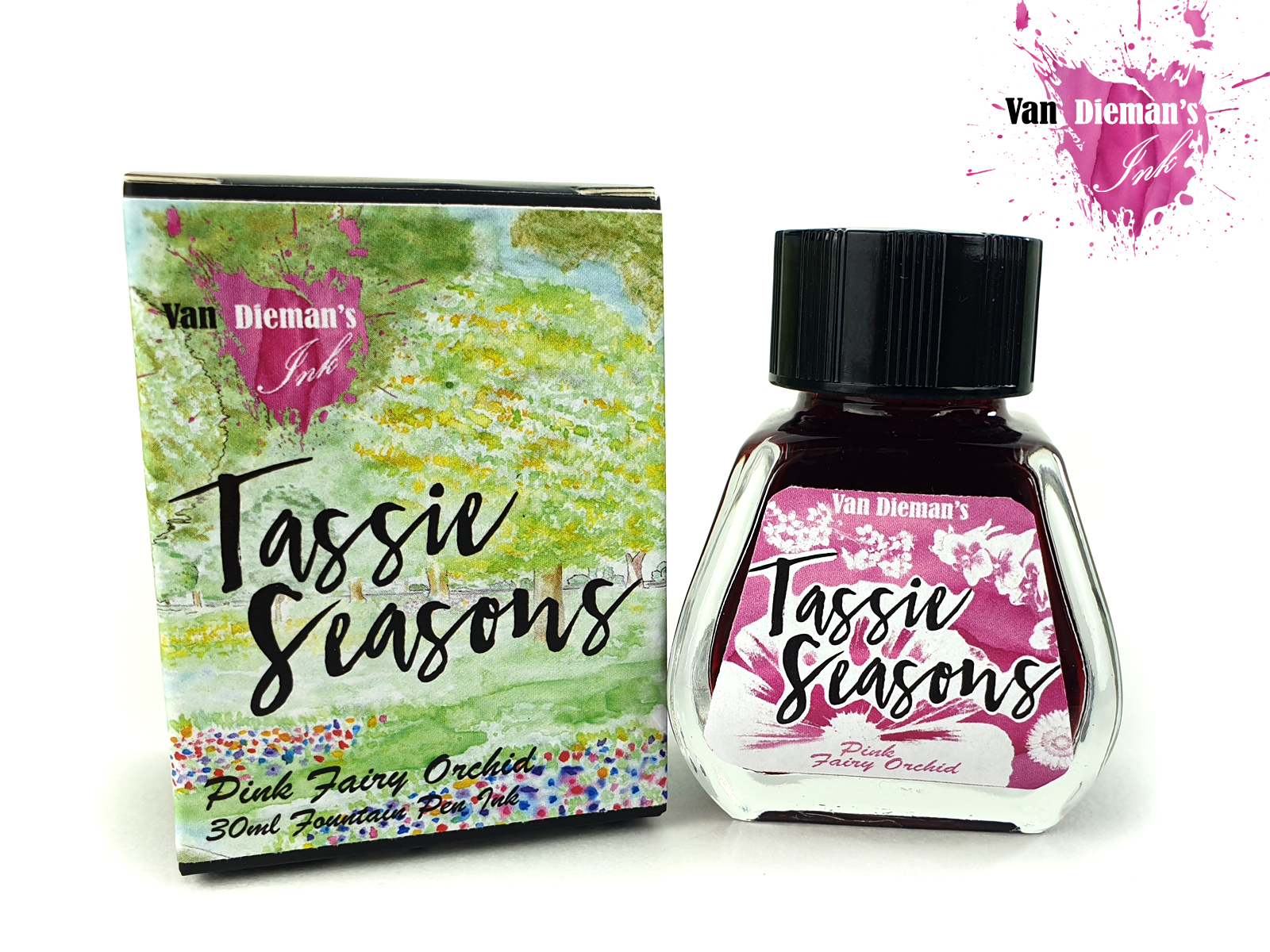 Van Dieman's Tassie Seasons - Pink Fairy Orchid 30ml Frasco de tinta