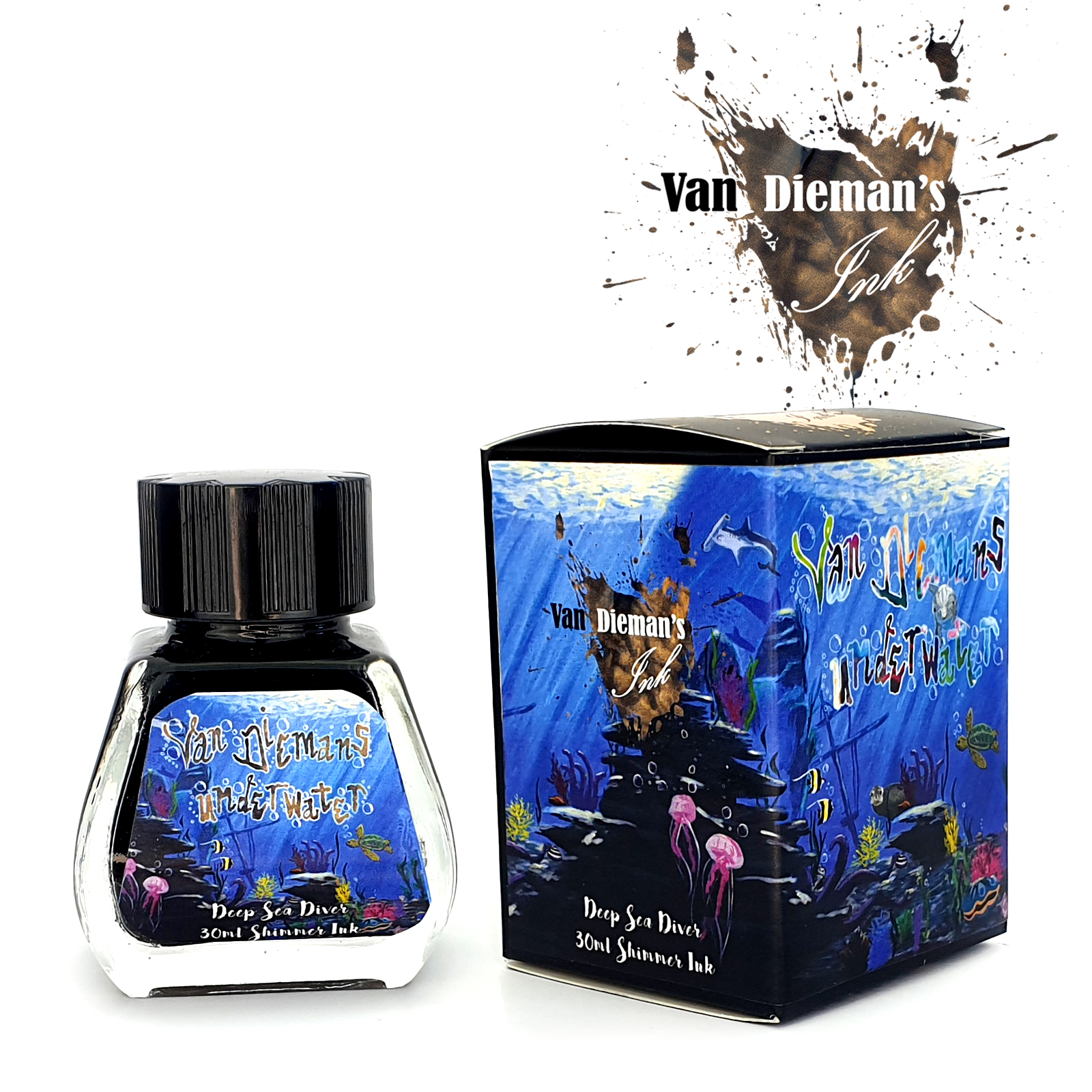 Van Dieman's Underwater - Deep Sea Diver Shimmering 30ml Botella de tinta