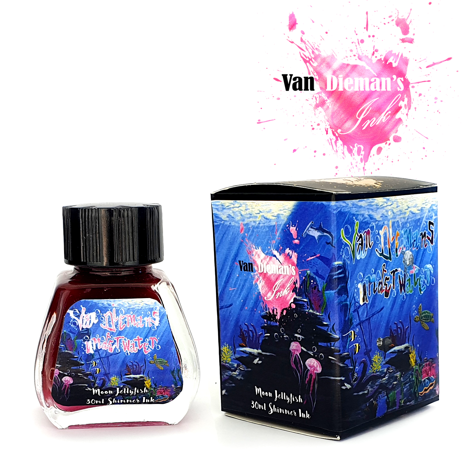 Van Dieman's Underwater - Moon Jellyfish Shimmering 30ml Ink Bottle