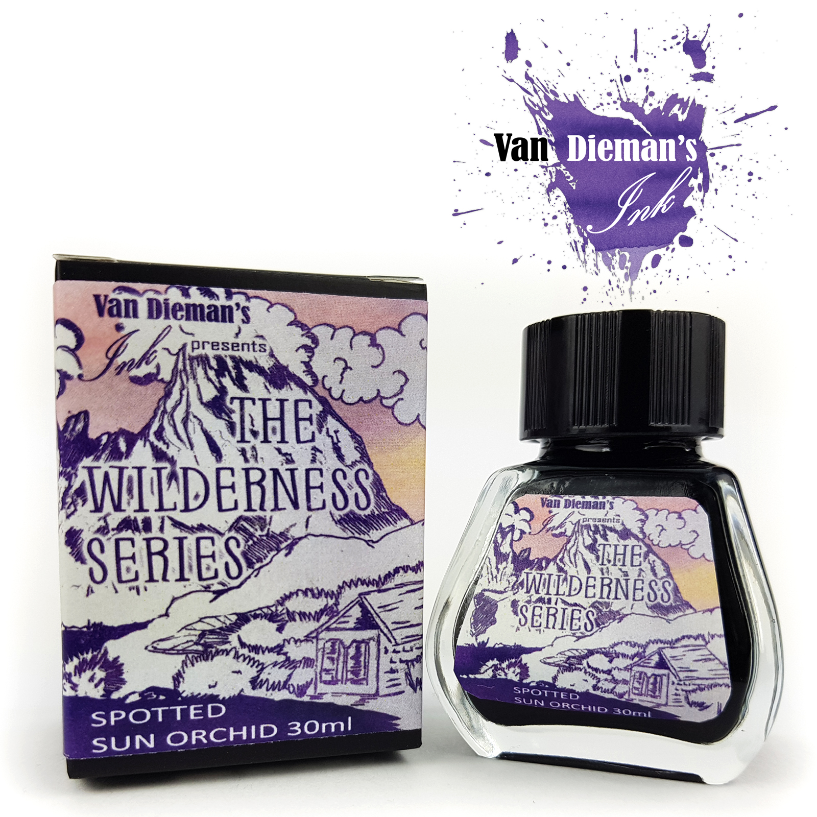 Van Dieman's Wilderness - Azure Kingfisher Shimmering 30ml Ink Bottle