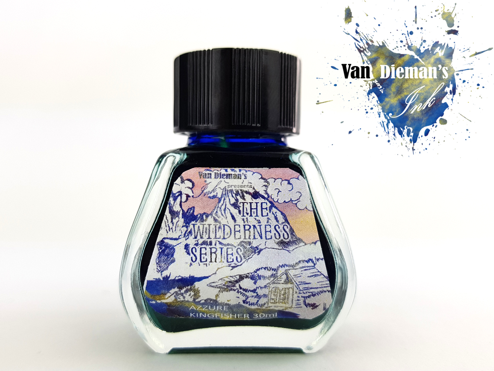 Van Dieman's Wilderness - Azure Kingfisher Shimmering 30ml Botella de tinta