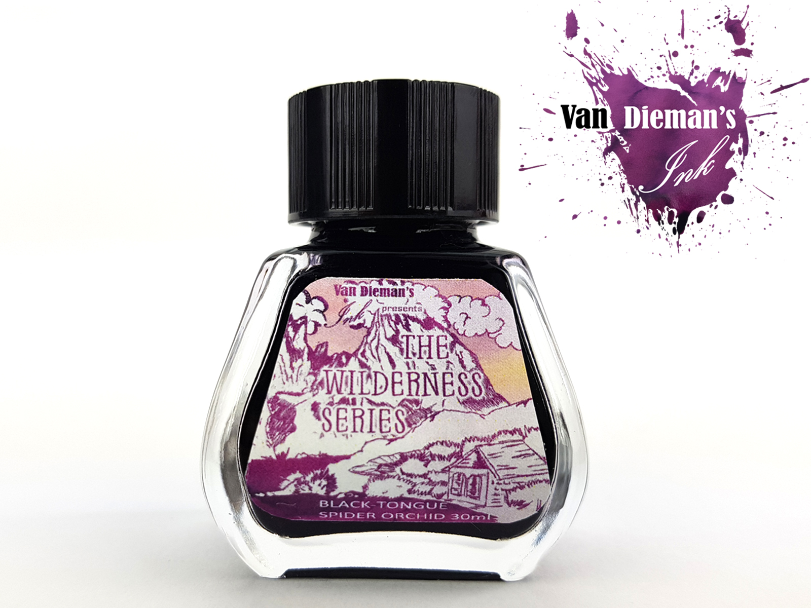 Van Dieman's Wilderness - Black-Tongue Spider Orchid 30ml Ink Bottle