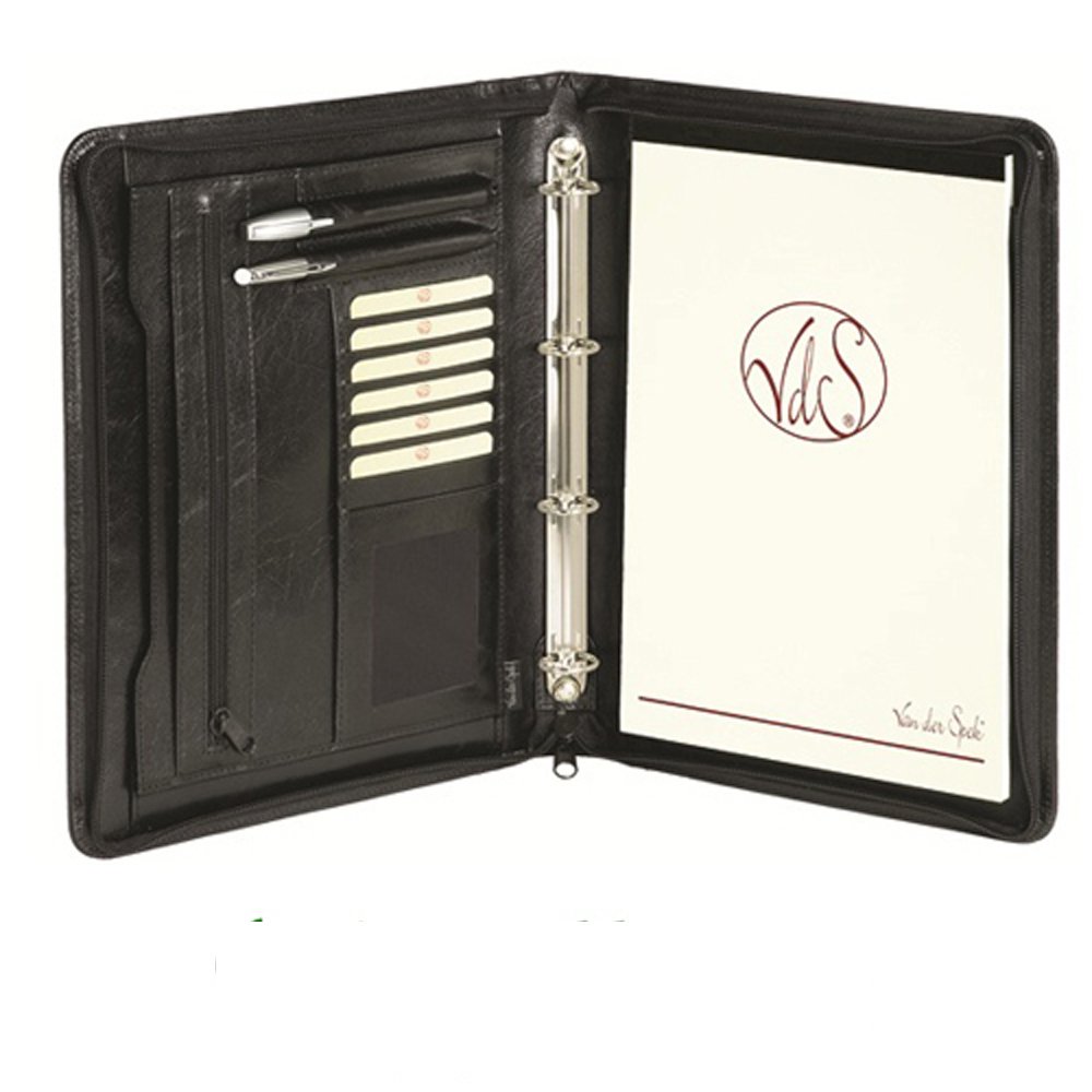 Van der Spek Luigi Raphael 2041 A4 Writing Case (Brown/Black)