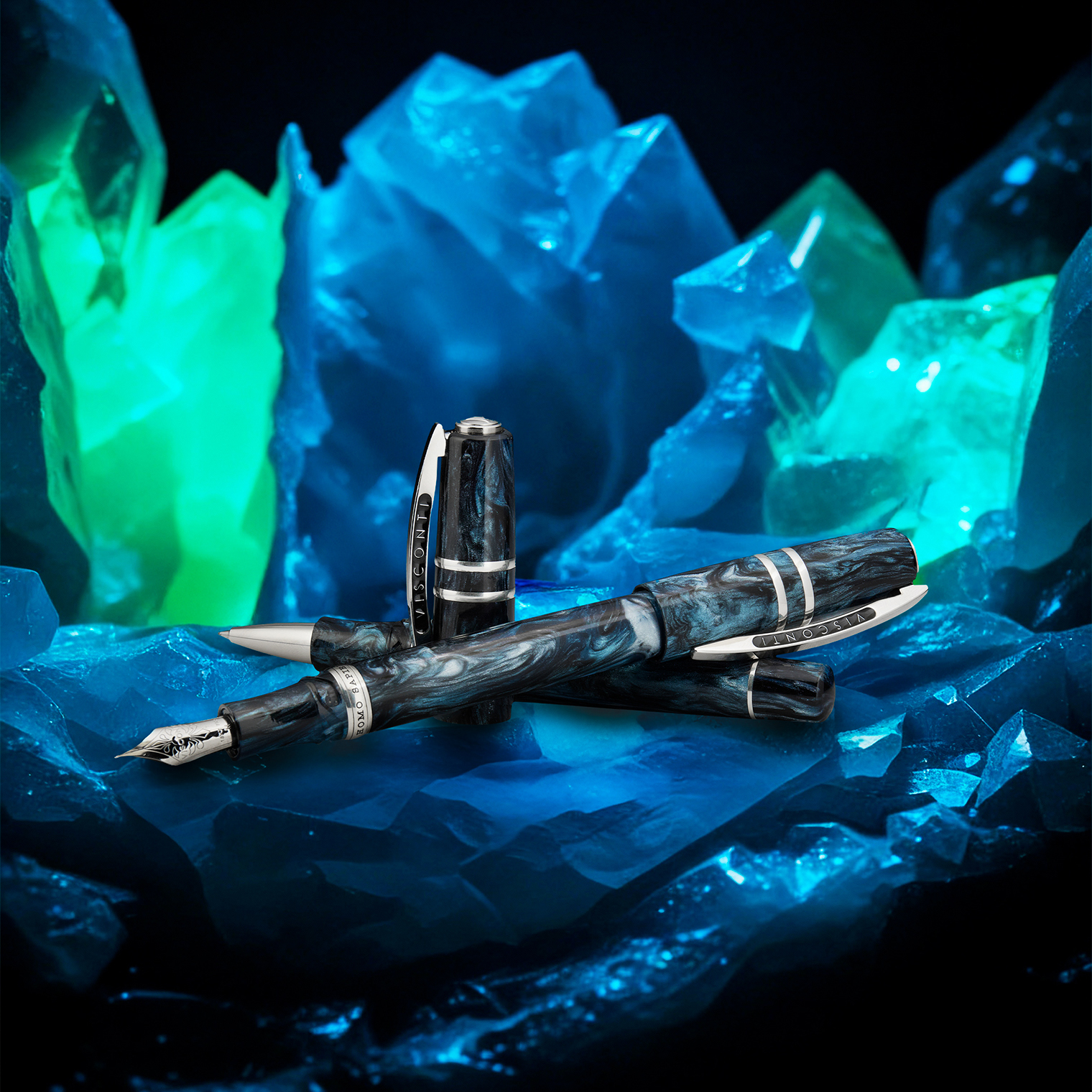 Visconti Homo Sapiens Dark Sapphire LE Caneta de Tinta Permanente