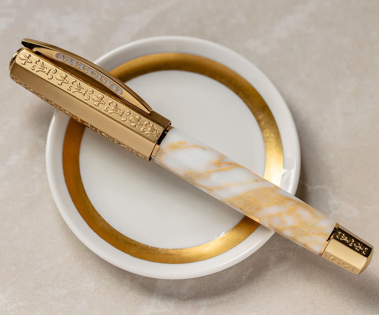 Visconti Il Magnifico Calacatta Gold Marble Limited Edition Pióro Wieczne