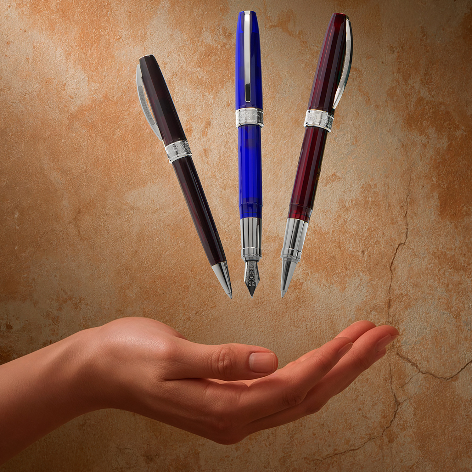 Visconti Michelangelo Translucent Blue Rollerball