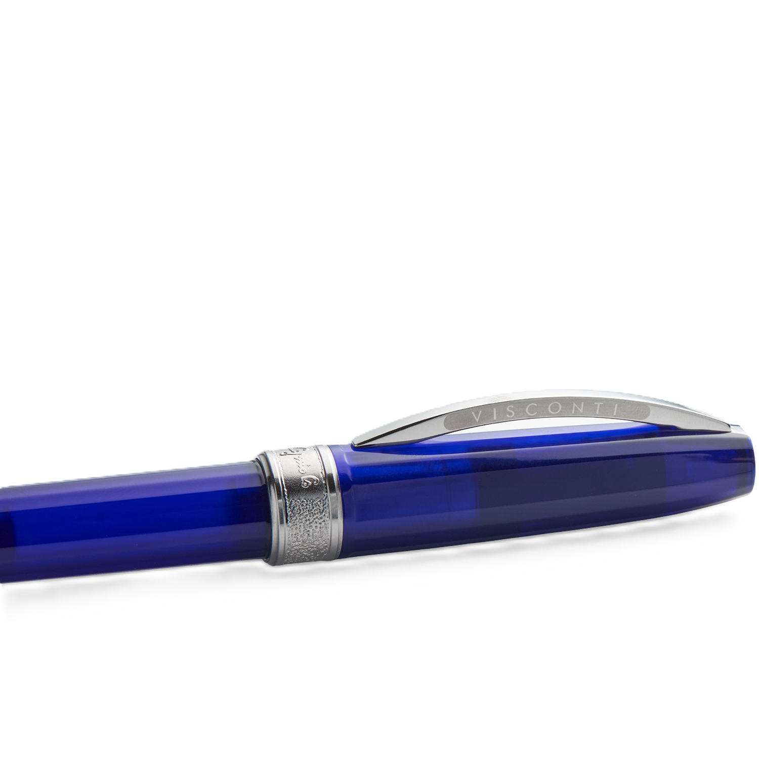 Visconti Michelangelo Translucent Blue Fountain Pen