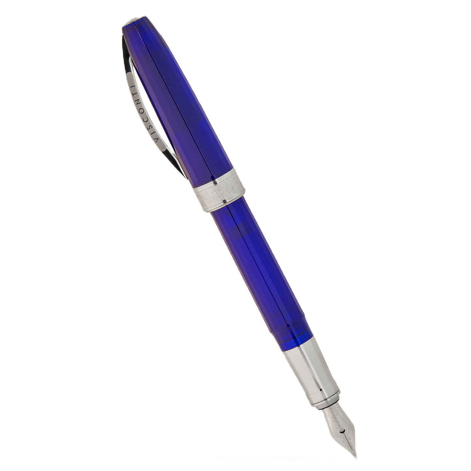 Visconti Michelangelo Translucent Blue Fountain Pen