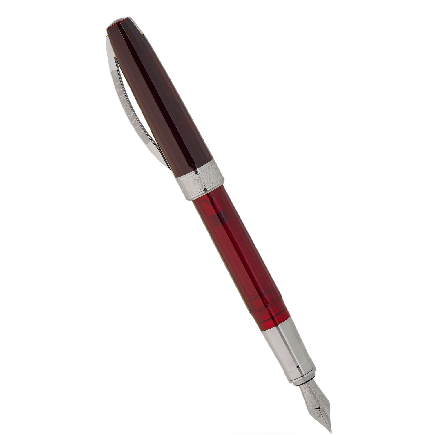 Visconti Michelangelo Translucent Red Stylo Plume