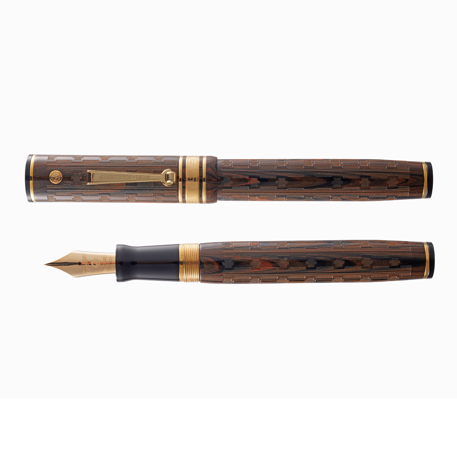 Wahl Eversharp Decoband Ebonite Red GT Vulpen