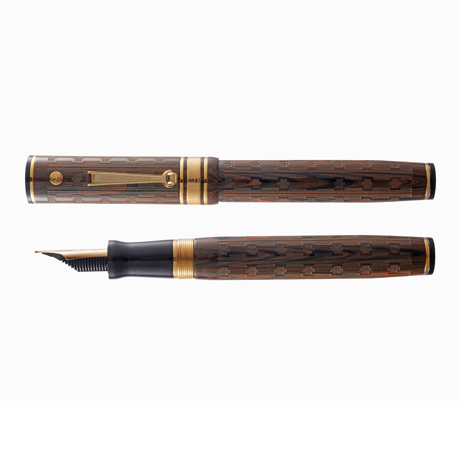 Wahl Eversharp Decoband Ebonite Red GT Vulpen