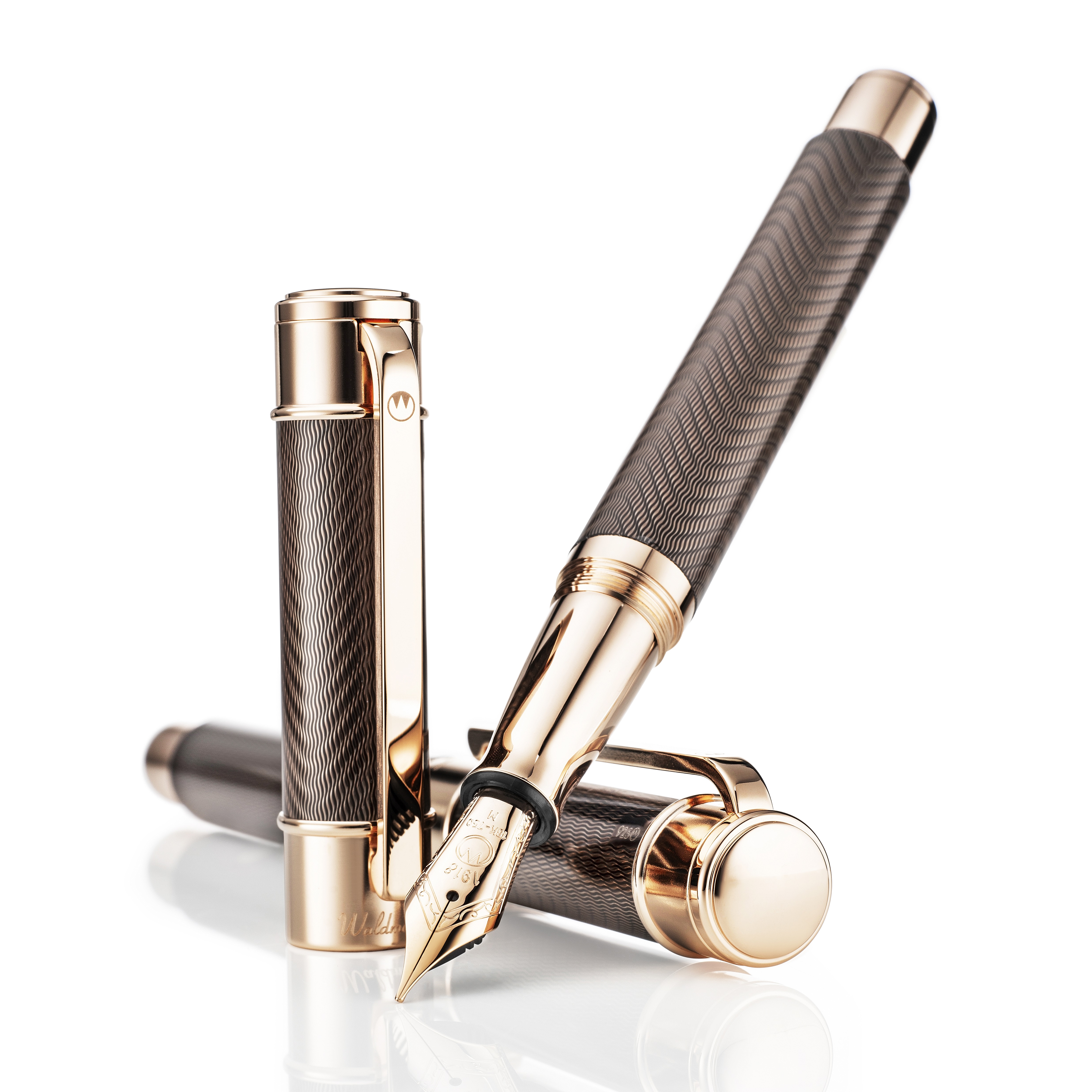 Waldmann Commander 25 Brown Rose Gold Limited Edition Pióro Wieczne