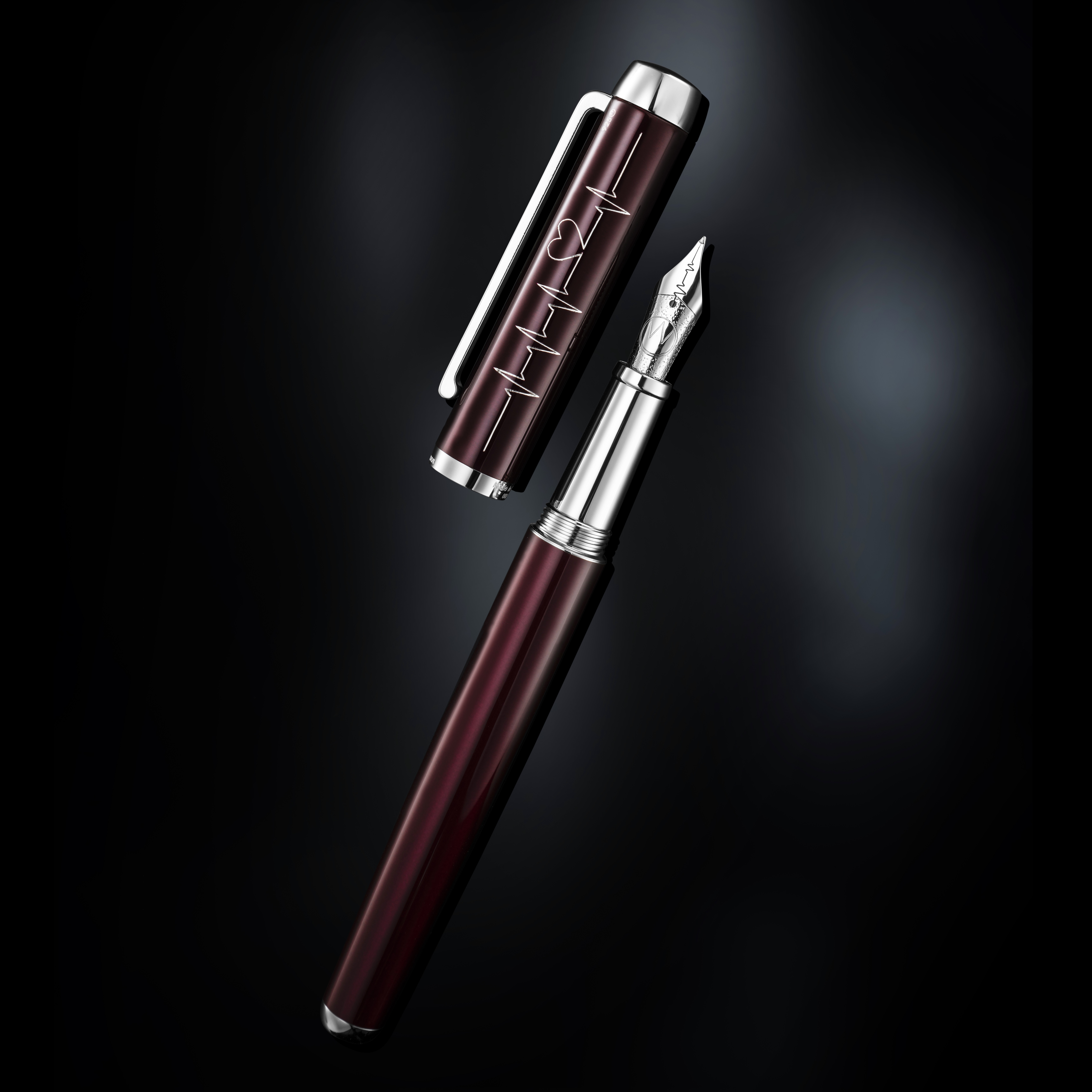 Waldmann Heartbeat Blood Red Fountain pen