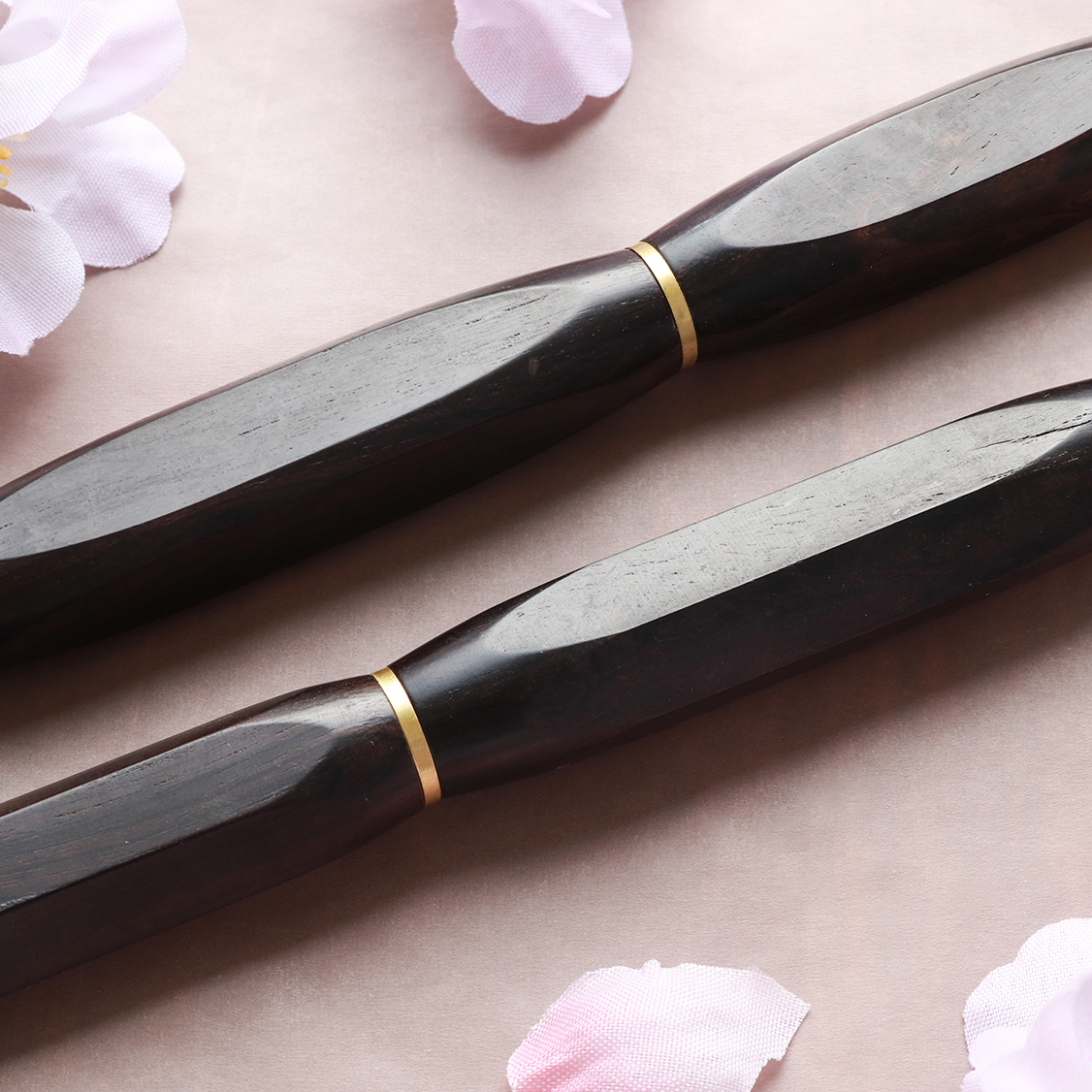 Wancher Densho 6 Facets Ebony Fountain Pen