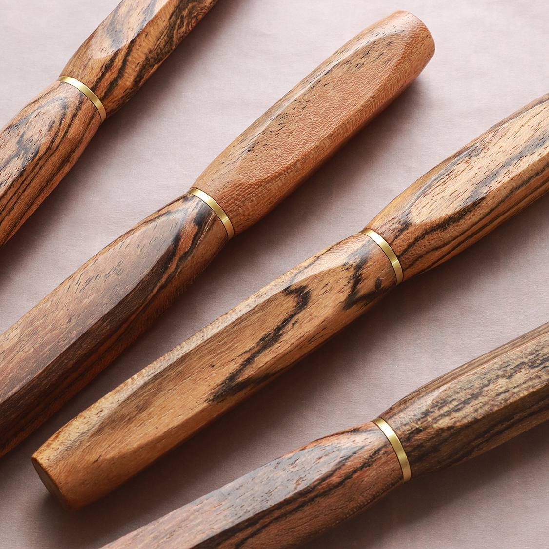 Wancher Densho 6 Facets Tigerwood Stylo Plume
