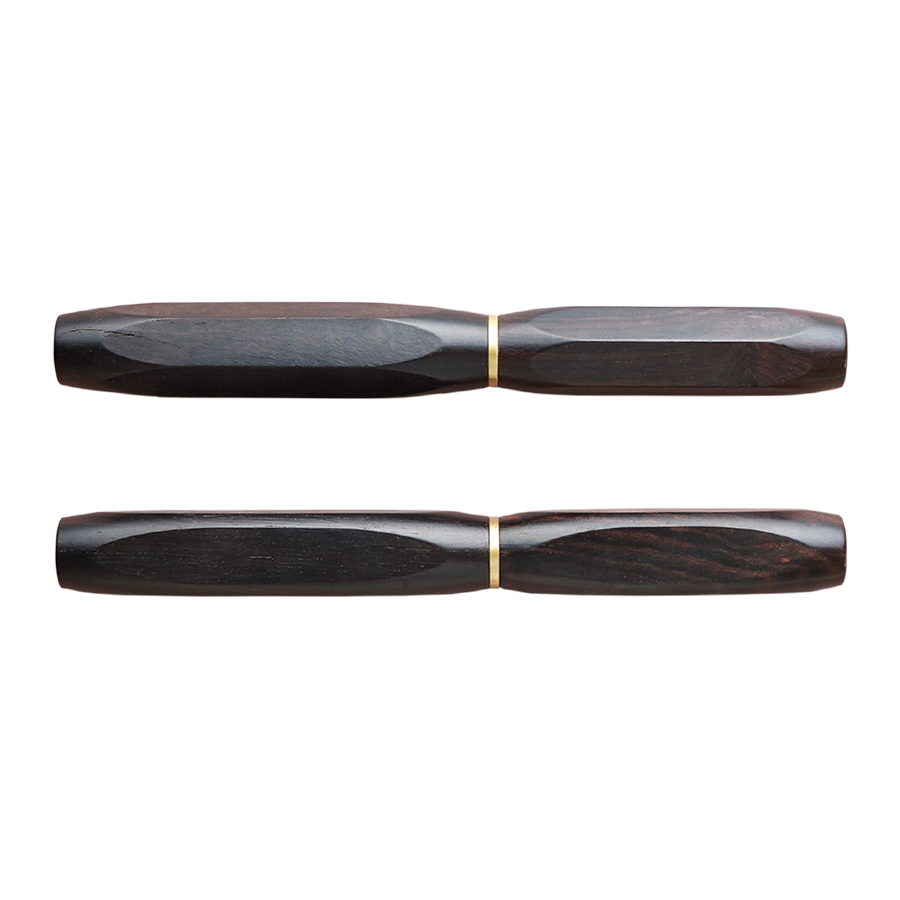 Wancher Densho 6 Facets Ebony Fountain Pen