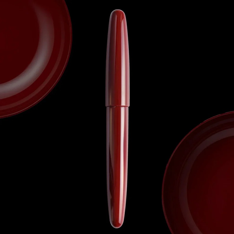 Wancher Dream Pen Aizu Urushi Aka Tamenuri Vulpen