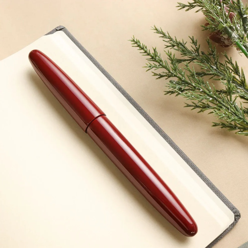 Wancher Dream Pen Aizu Urushi Aka Tamenuri Vulpen