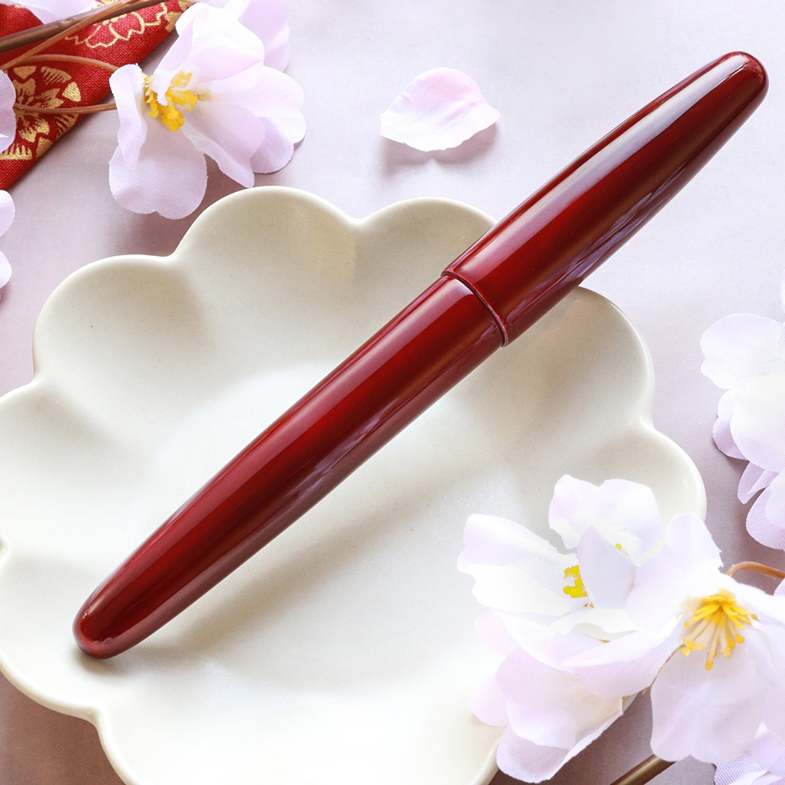 Wancher Dream Pen Aizu Urushi Tamamushi-nuri Aka Vulpen