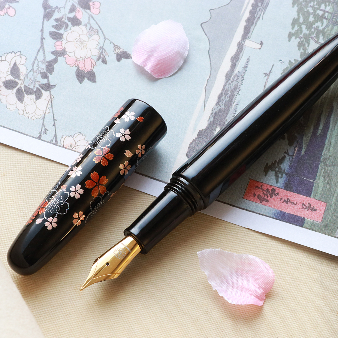 Wancher Dream Pen Echizen Urushi Omoide Sakura Fountain Pen