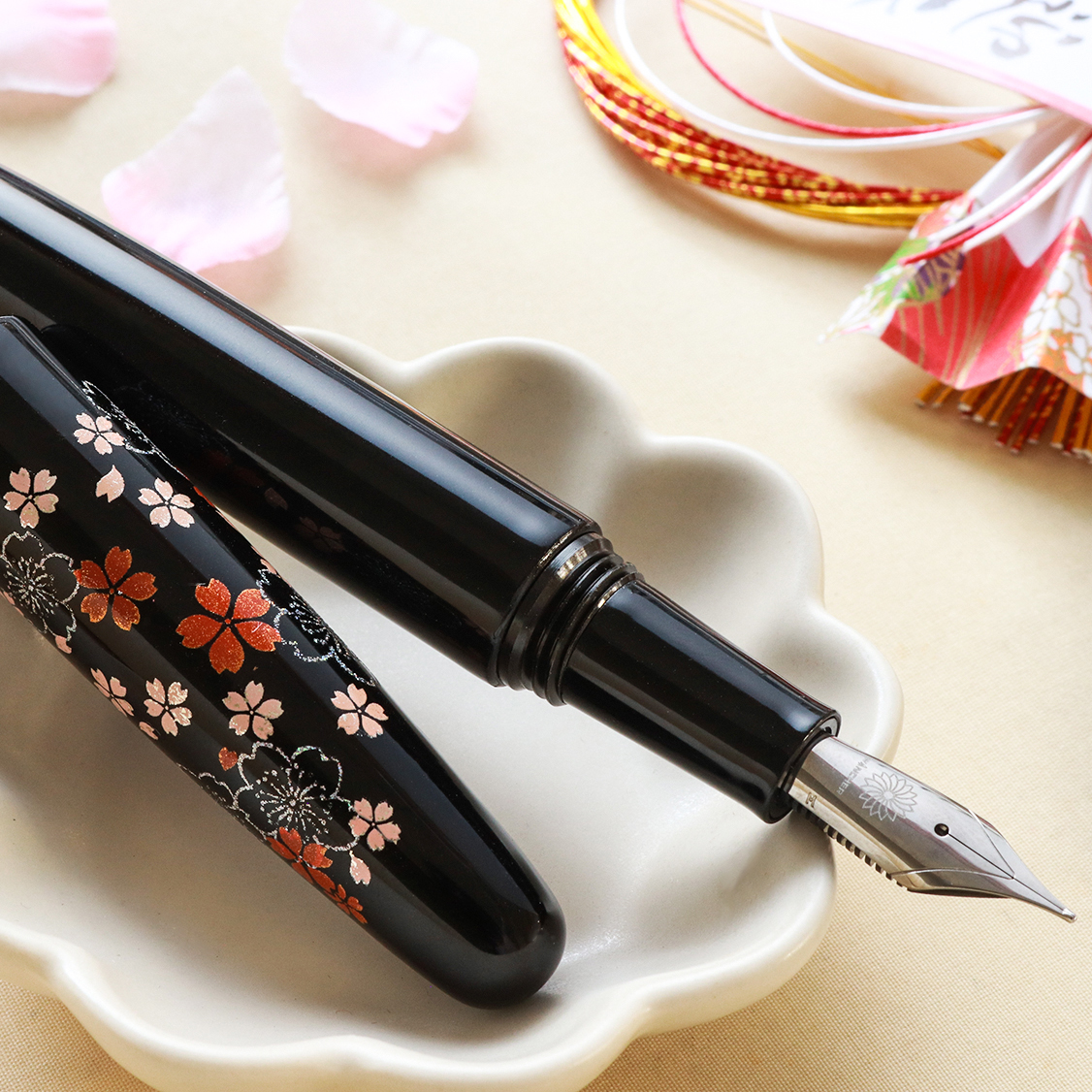 Wancher Dream Pen Echizen Urushi Omoide Sakura Fountain Pen