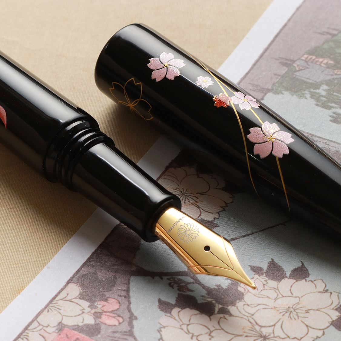 Wancher Dream Pen Echizen Urushi Sakura Zukiyo Stylo Plume