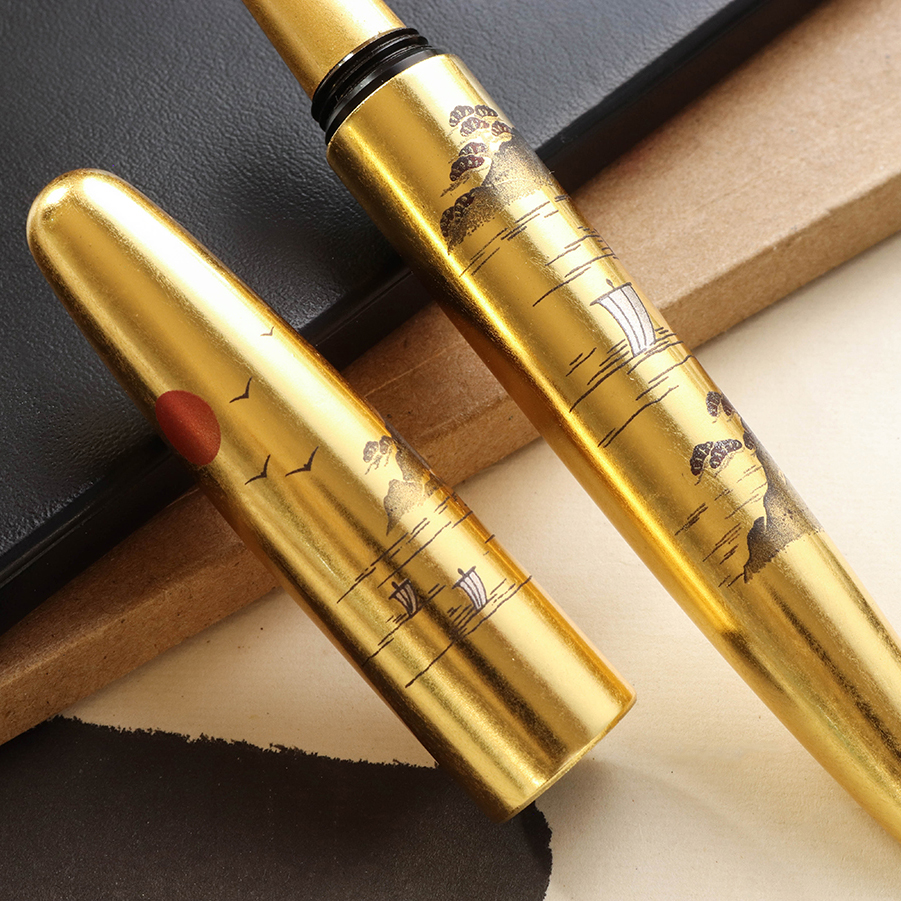Wancher Dream Pen Rising Sun Maki-e Sansui Füllfederhalter