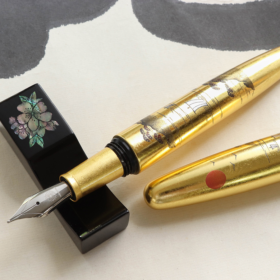 Wancher Dream Pen Rising Sun Maki-e Sansui Füllfederhalter