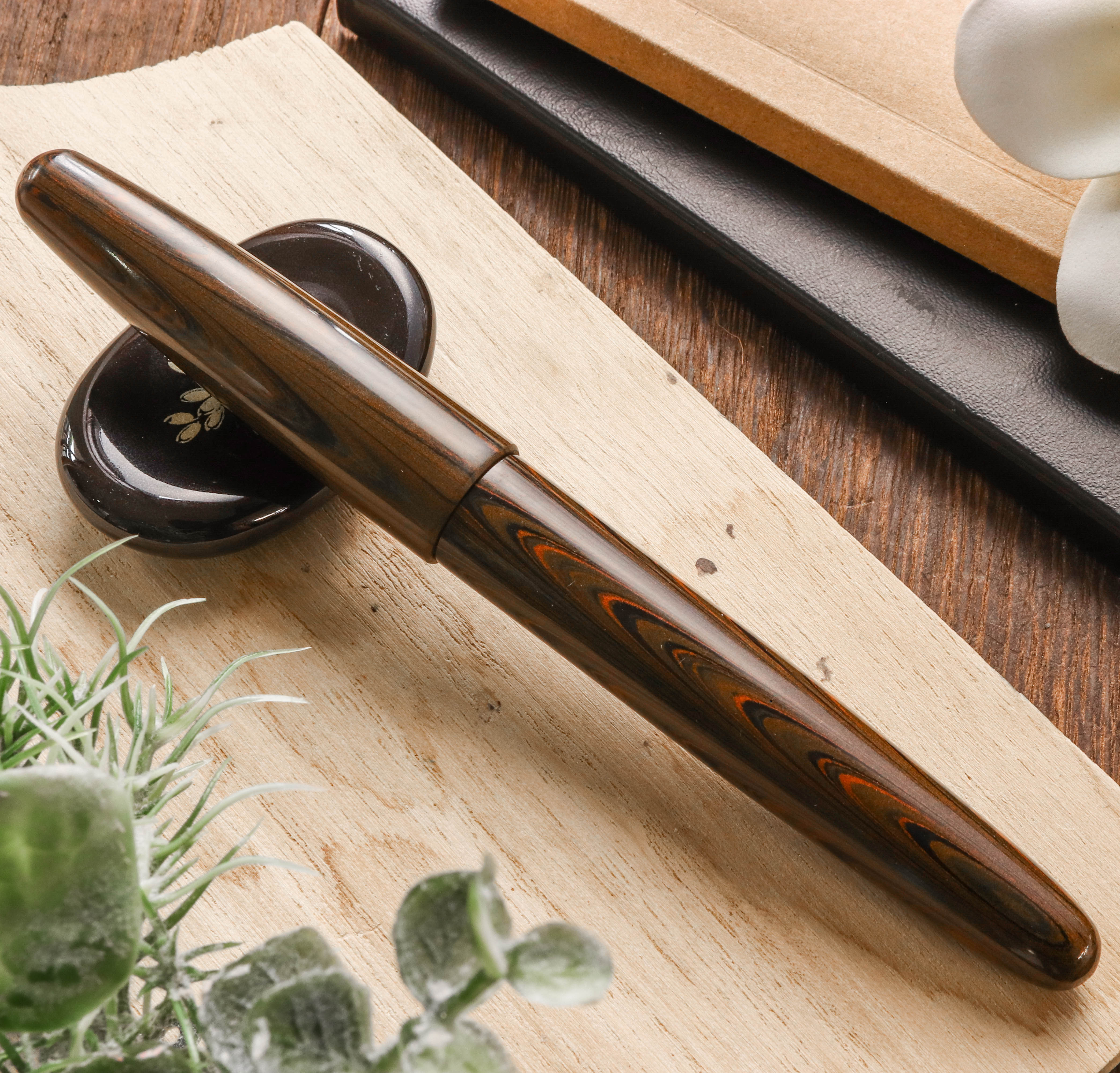 Wancher Dream Pen True Ebonite Marble Brown Pióro Wieczne