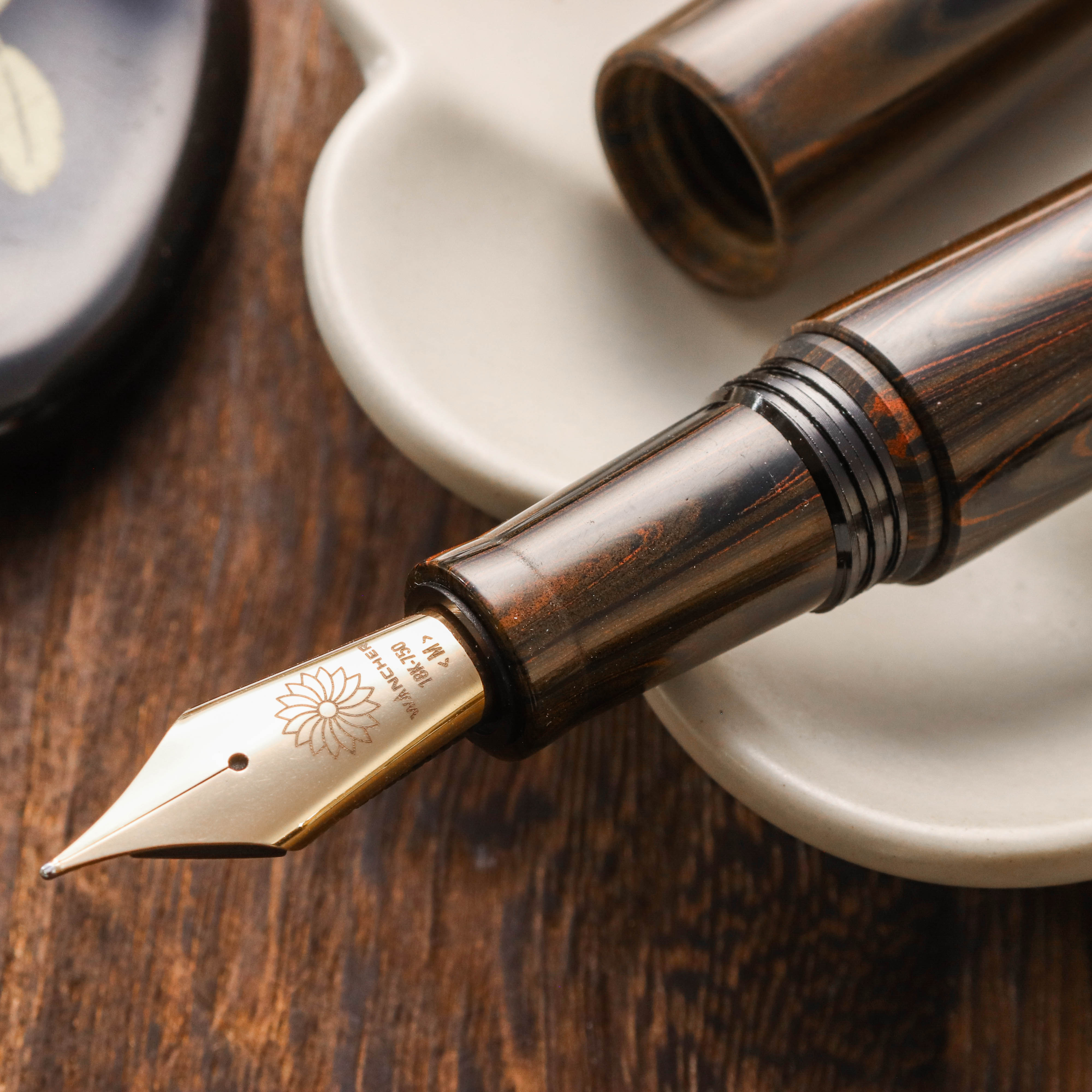 Wancher Dream Pen True Ebonite Marble Brown Pióro Wieczne