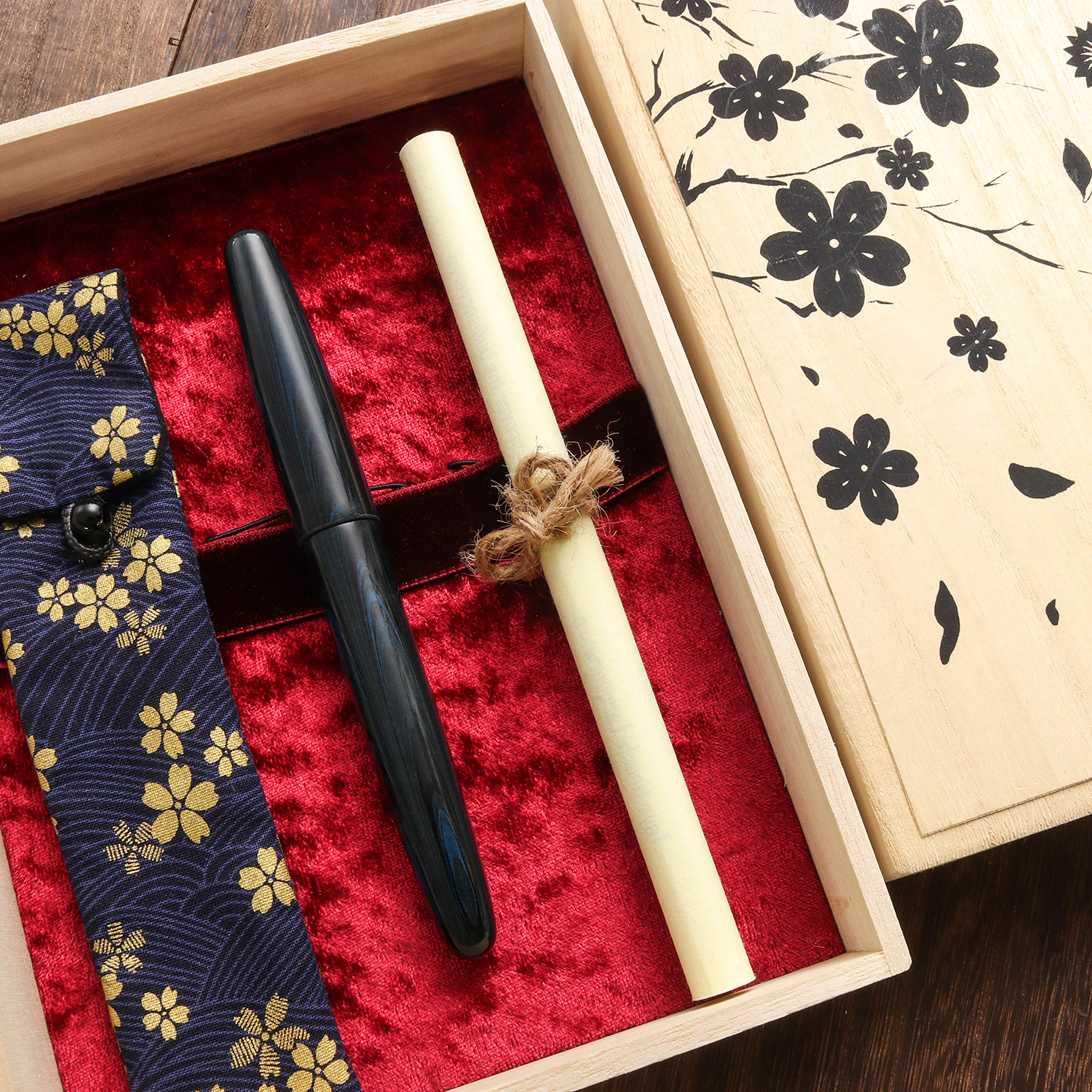 Wancher Dream Pen True Ebonite Marble Blue Stylo Plume