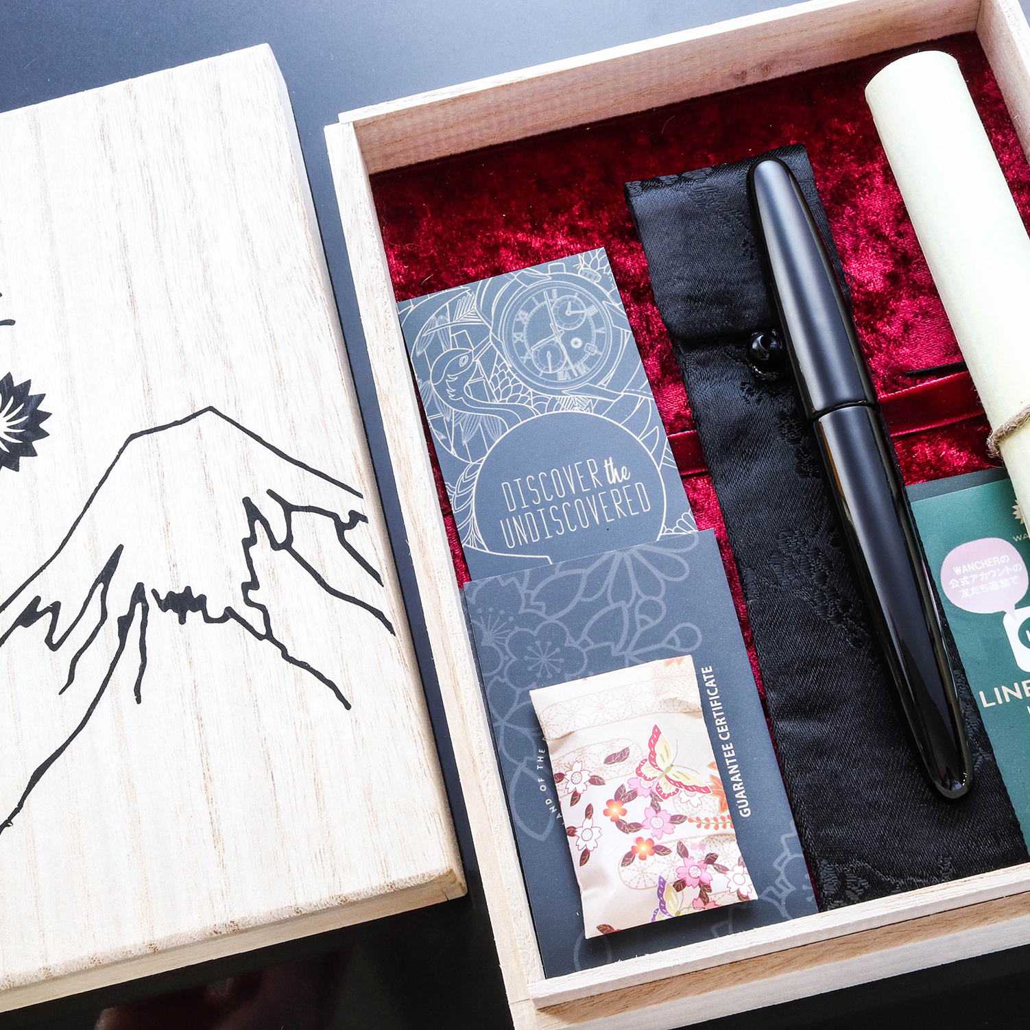 Wancher Dream Pen True Urushi Black Plumo Estilográfica