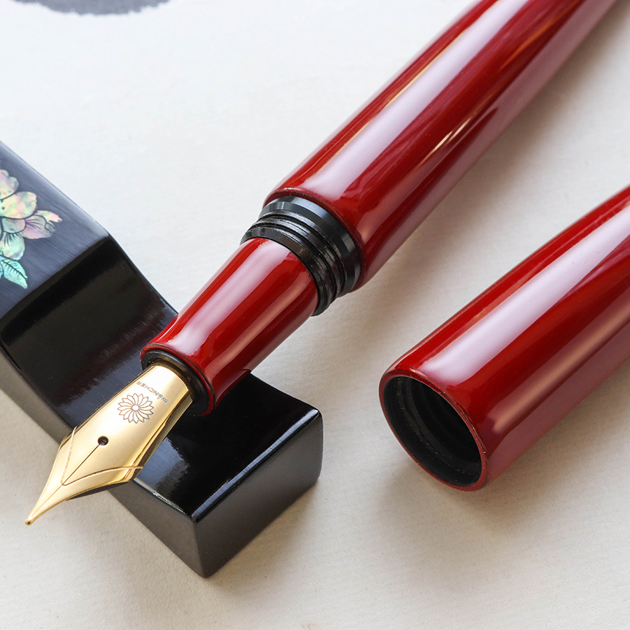 Wancher Dream Pen True Urushi Red Fountain Pen