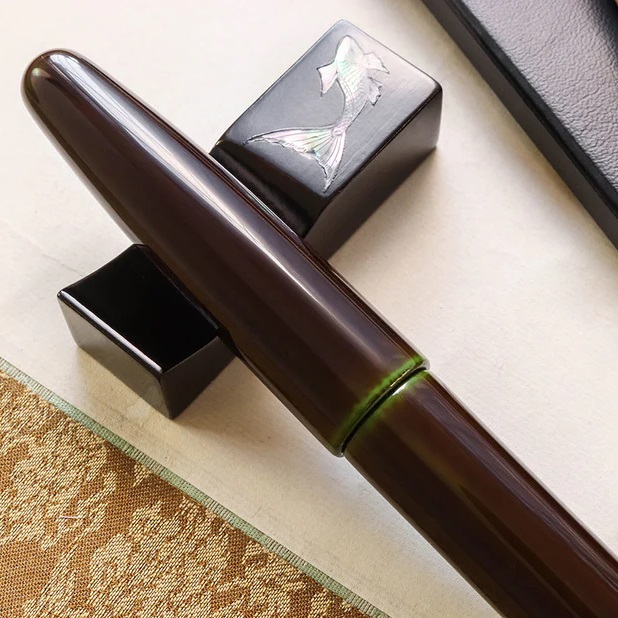 Wancher Dream Pen True Urushi Heki Tamenuri Reservoarpenna