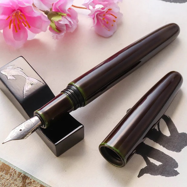 Wancher Dream Pen True Urushi Heki Tamenuri Reservoarpenna