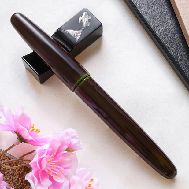 Wancher Dream Pen True Urushi Heki Tamenuri Reservoarpenna