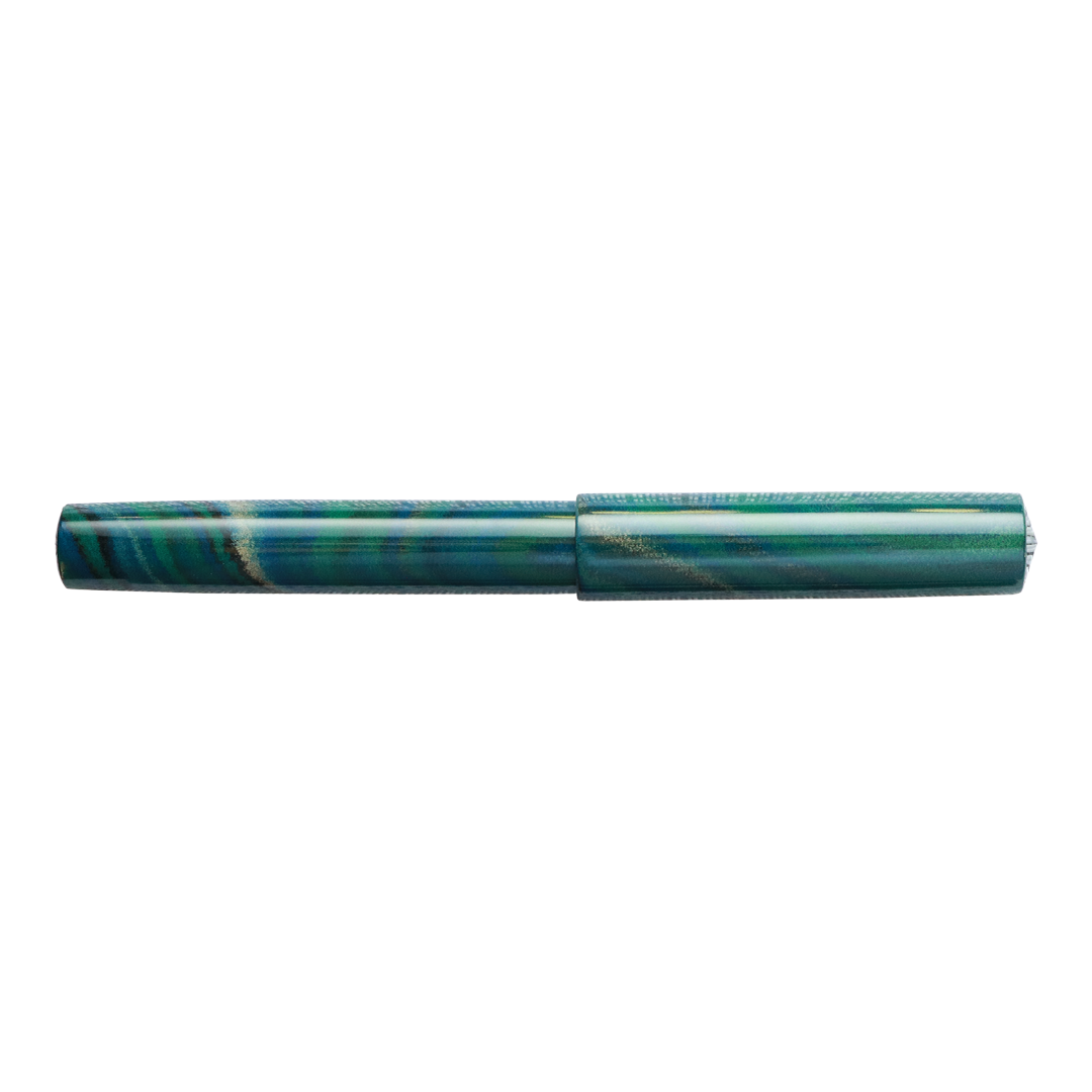 Wancher Mine Ebonite Marble Green Stylo Plume