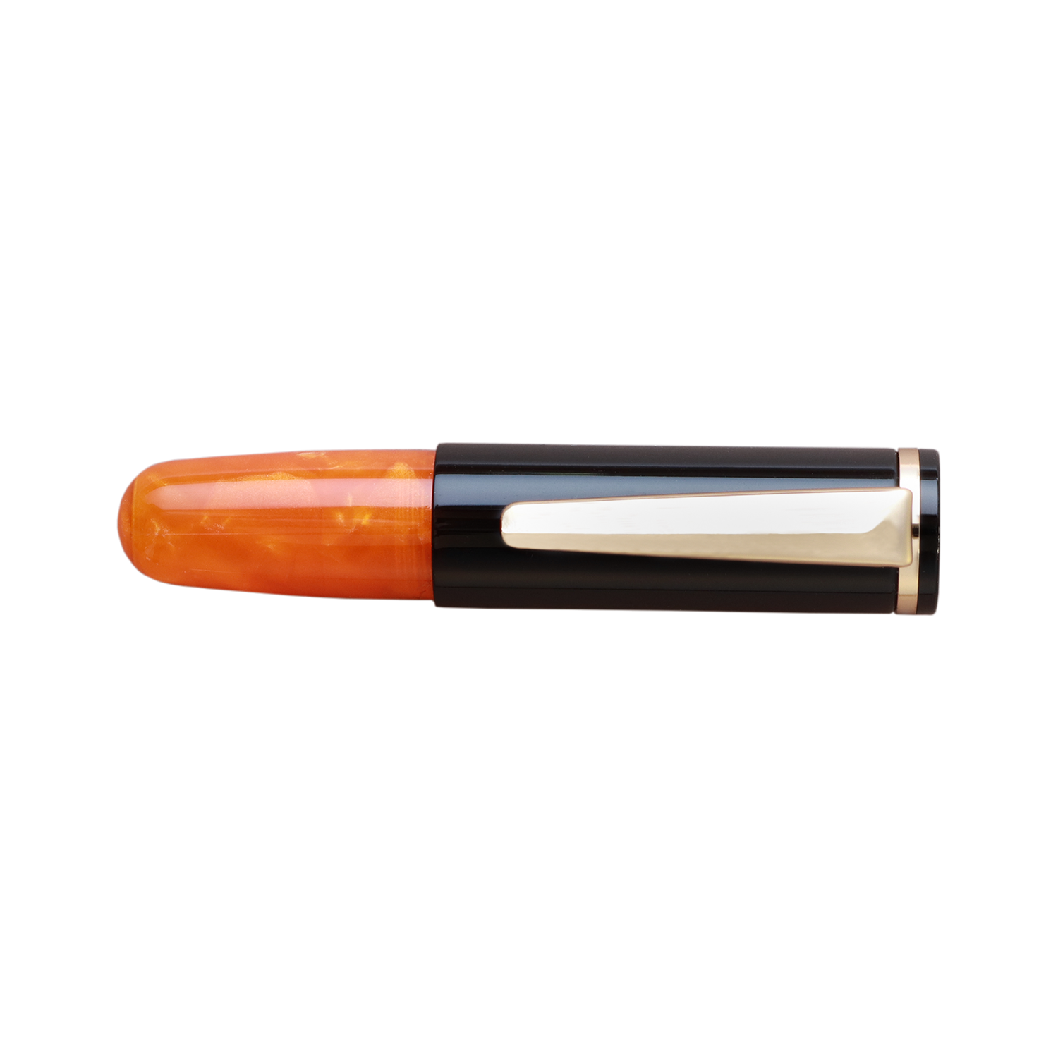 Wancher PuChiCo Black Orange Chocolate GT Fountain Pen
