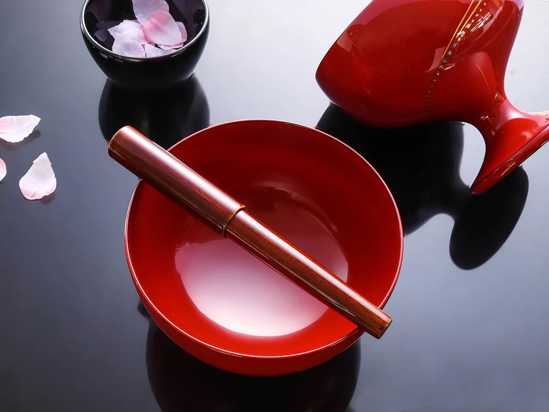 Wancher Sekai Aizu Urushi Verawood Stylo Plume