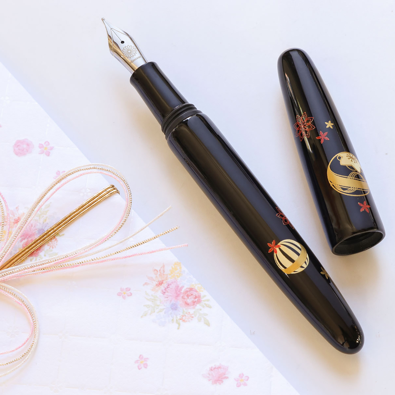 Wancher Dream Pen Echizen Urushi Temari Füllfederhalter
