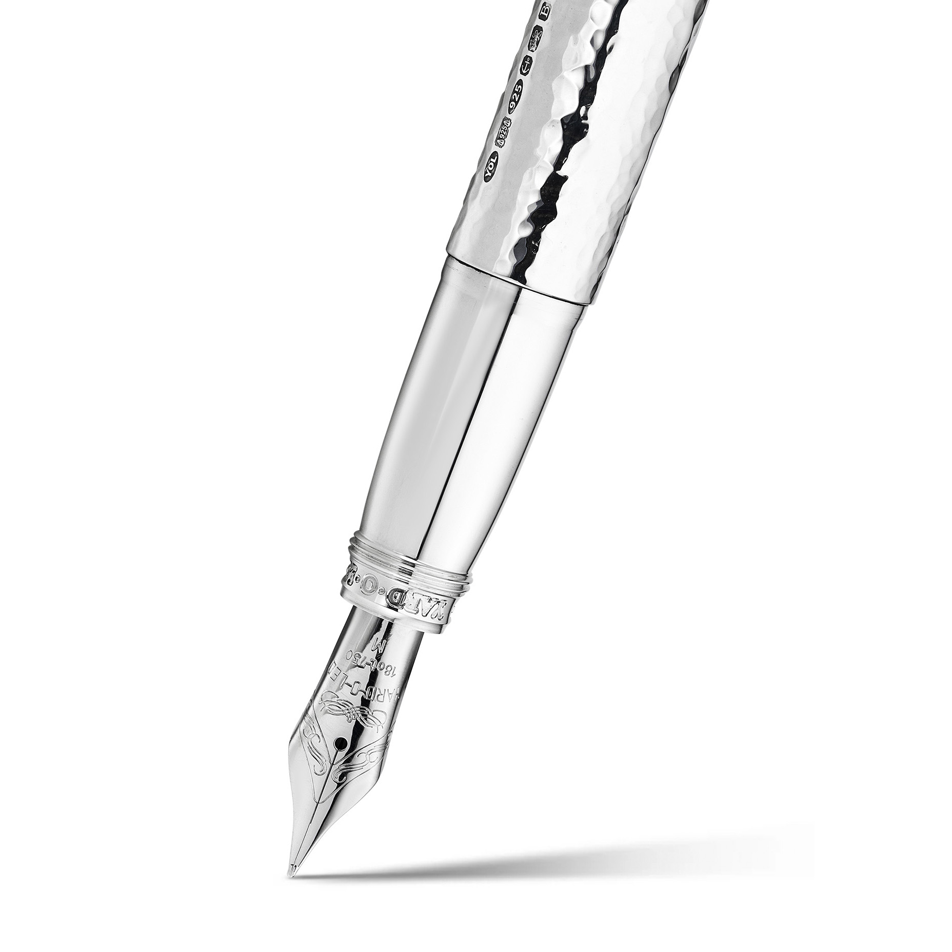 Yard O Led The Grand Sterling Silver Martelé Fountain Pen